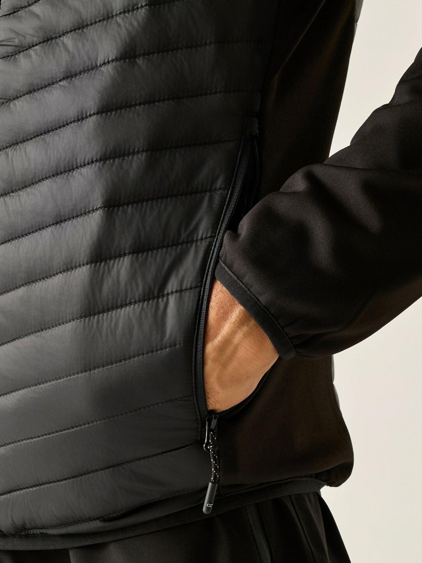 Image 6 of 7 of Regatta Mens Andreson Warmloft Hooded Hybrid Jacket - Black
