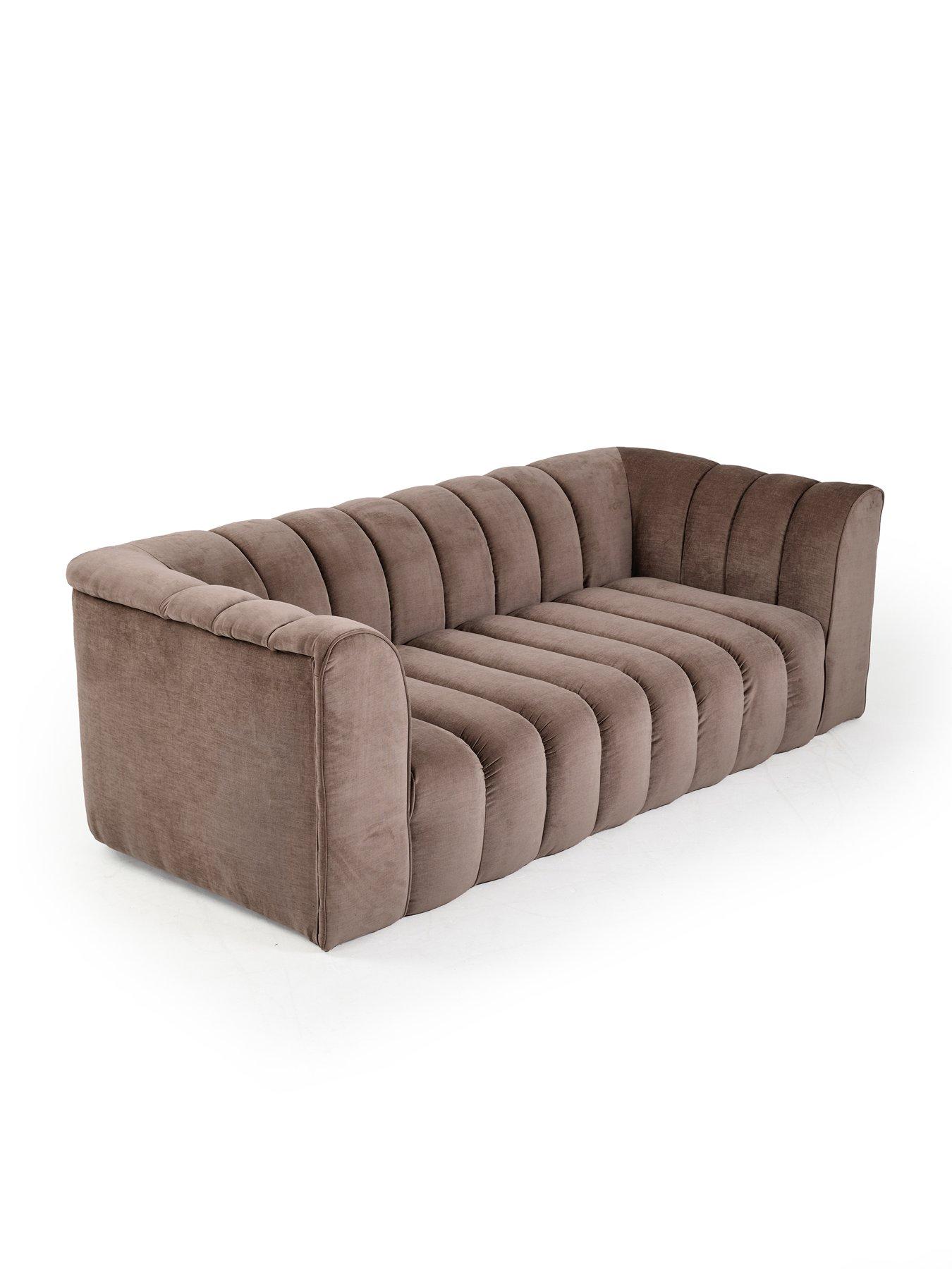 Image 3 of 7 of Michelle Keegan Home Mikah 3 Seater Sofa + Footstool Set (Buy &amp; SAVE!)
