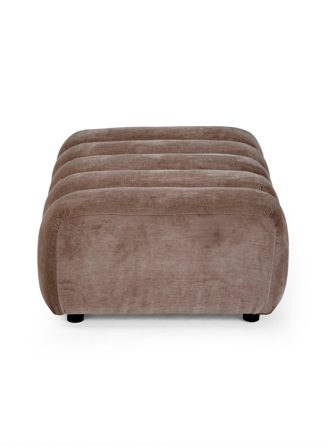 Image 4 of 7 of Michelle Keegan Home Mikah 3 Seater Sofa + Footstool Set (Buy &amp; SAVE!)