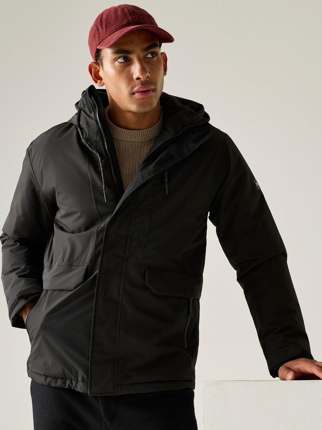 Image 1 of 7 of Regatta Mens ISOTEX 15000 Waterproof Insulated Hooded Jacket - Black
