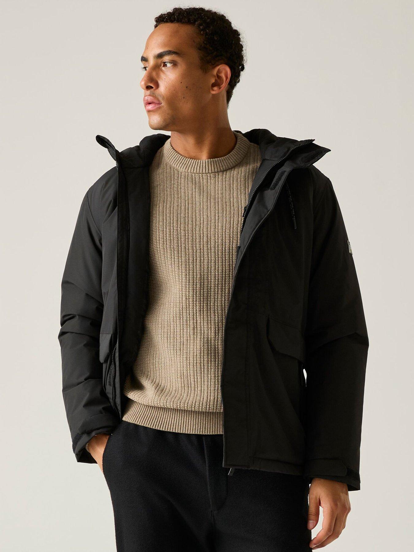 Image 3 of 7 of Regatta Mens ISOTEX 15000 Waterproof Insulated Hooded Jacket - Black