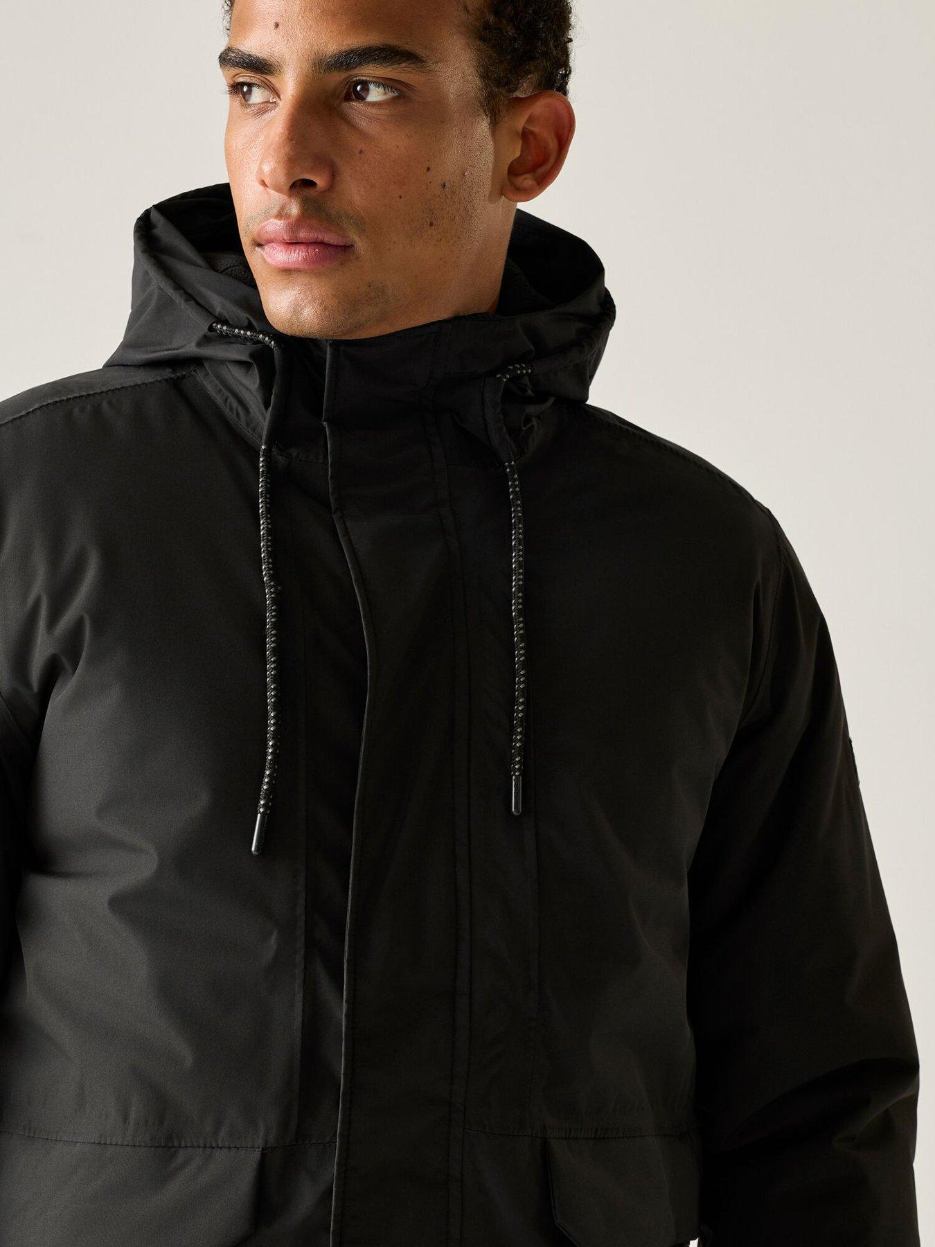 Image 4 of 7 of Regatta Mens ISOTEX 15000 Waterproof Insulated Hooded Jacket - Black