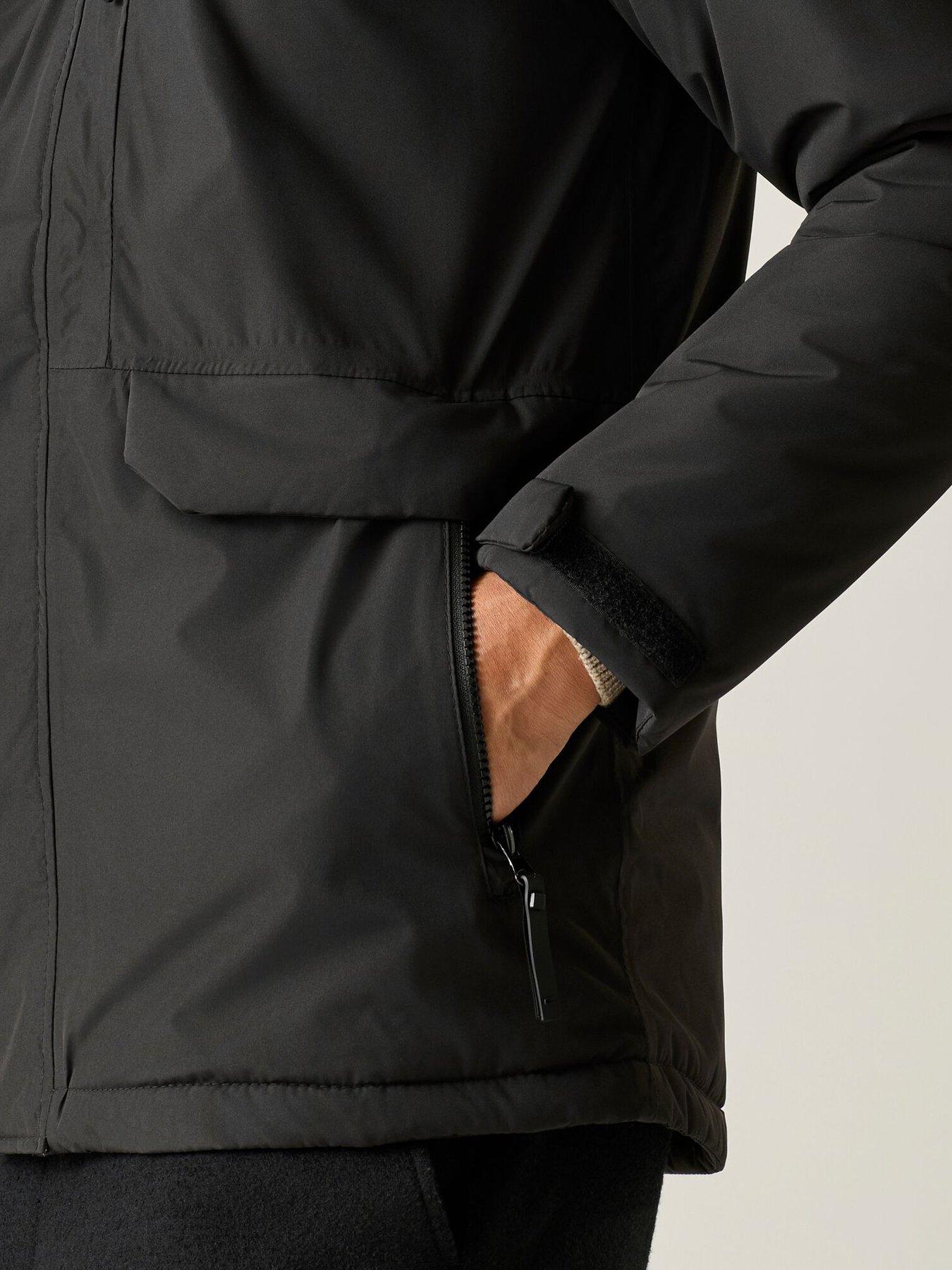 Image 7 of 7 of Regatta Mens ISOTEX 15000 Waterproof Insulated Hooded Jacket - Black