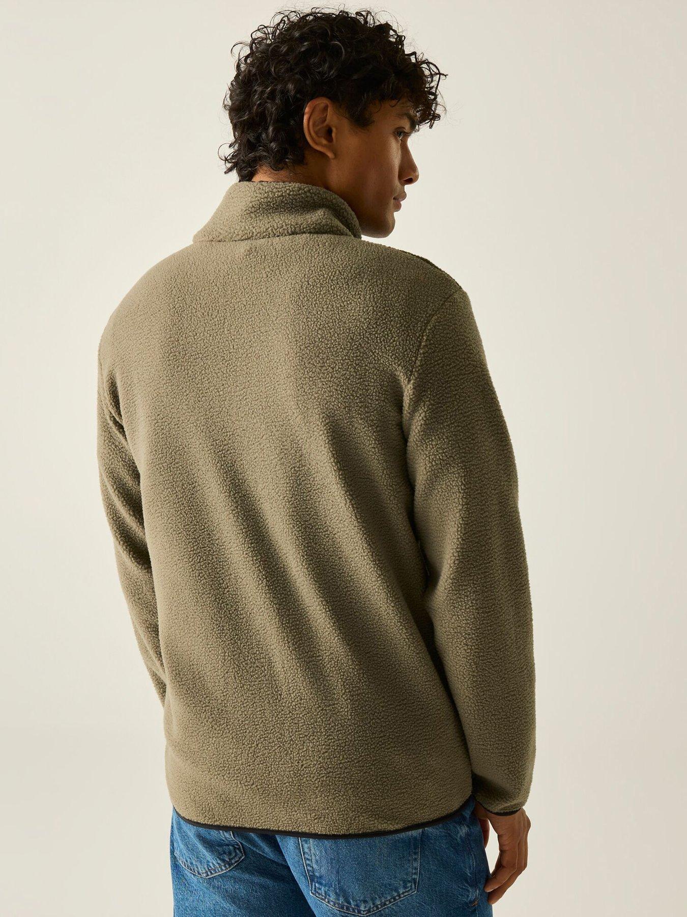 Image 3 of 6 of Regatta Mens Frankie Colour Block Full Zip Borg Fleece - Khaki