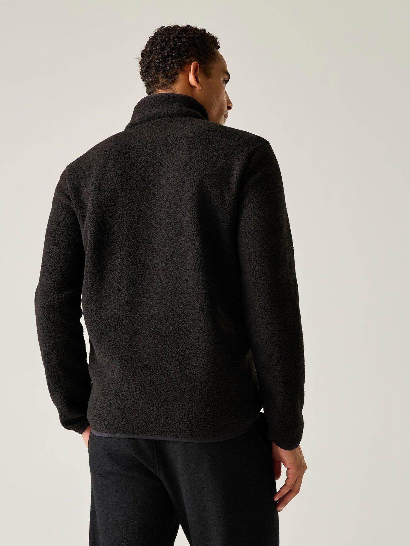 Image 2 of 7 of Regatta Mens Frankie Borg Full Zip Fleece Jacket - Black