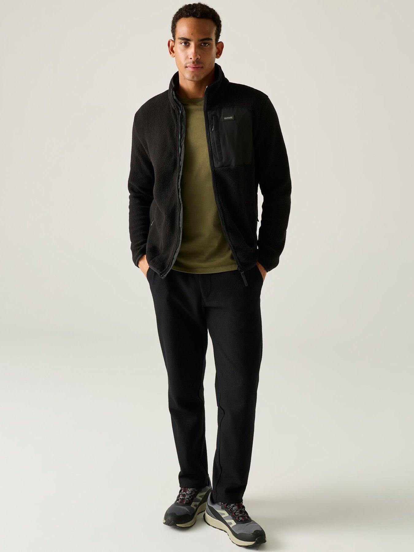 Image 3 of 7 of Regatta Mens Frankie Borg Full Zip Fleece Jacket - Black