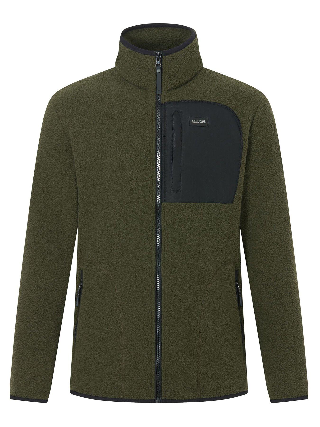 Image 7 of 7 of Regatta Regatta Mens Frankie Borg Full Zip Fleece - Green