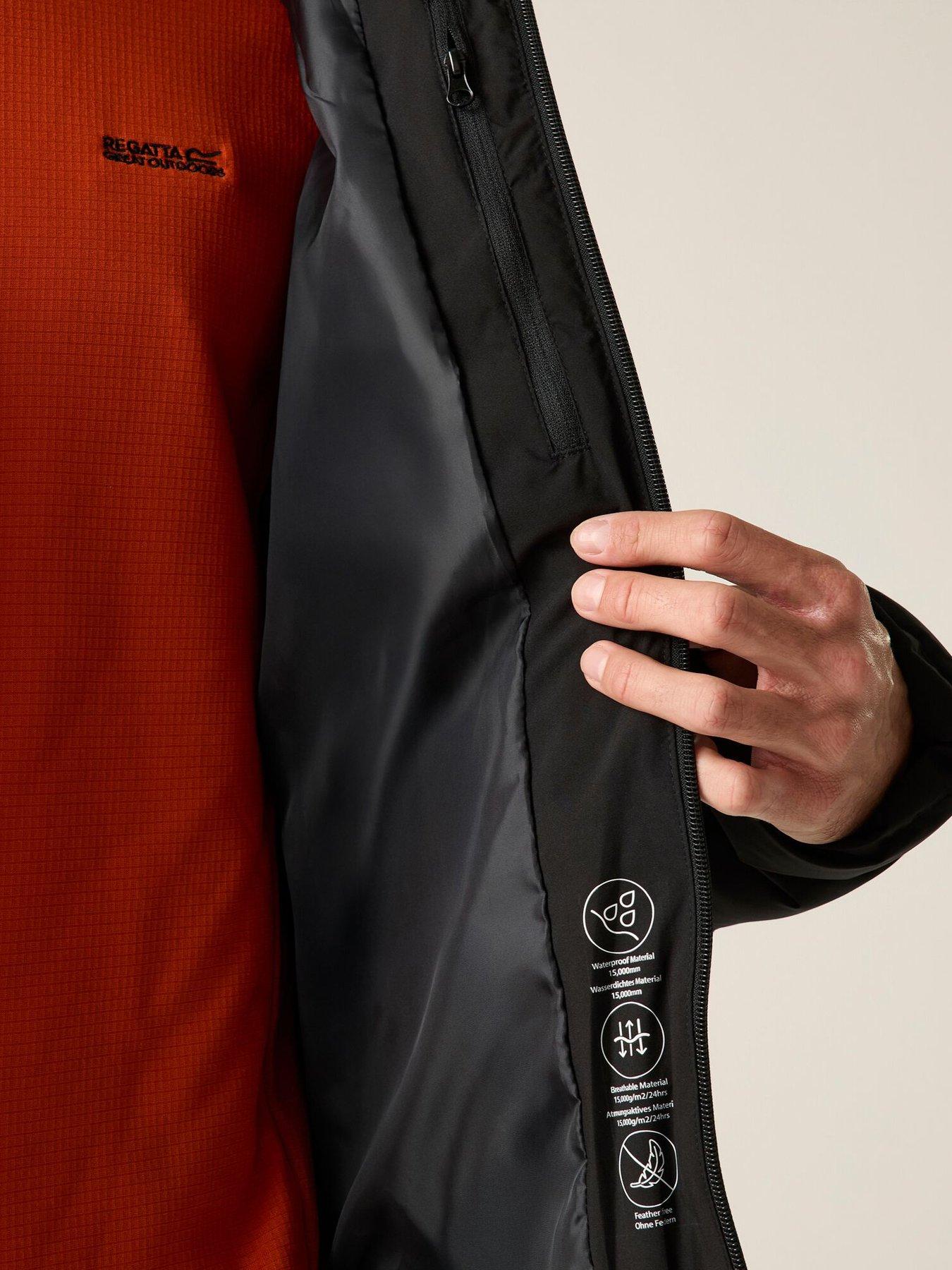 Image 7 of 7 of Regatta Mens Altoro Thermal Baffled/quilted -black (black)