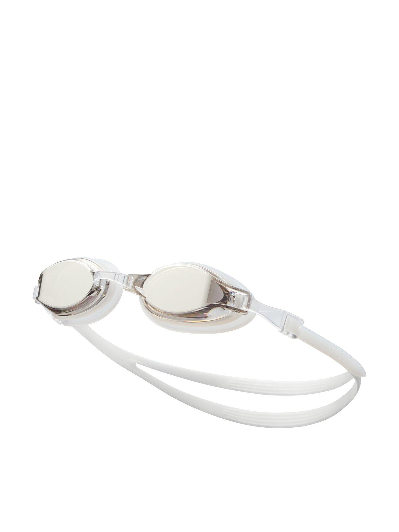 Nike Unisex Swimming Chrome Mirrored Goggle - White
