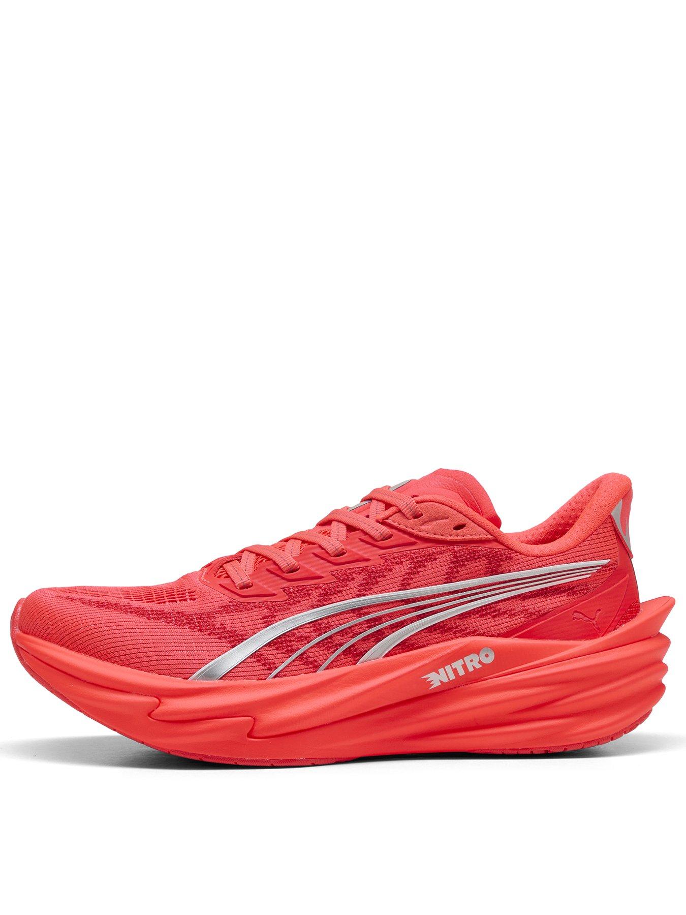 Image 1 of 4 of Puma Womens Deviate Nitro 4 Running Shoe - Red