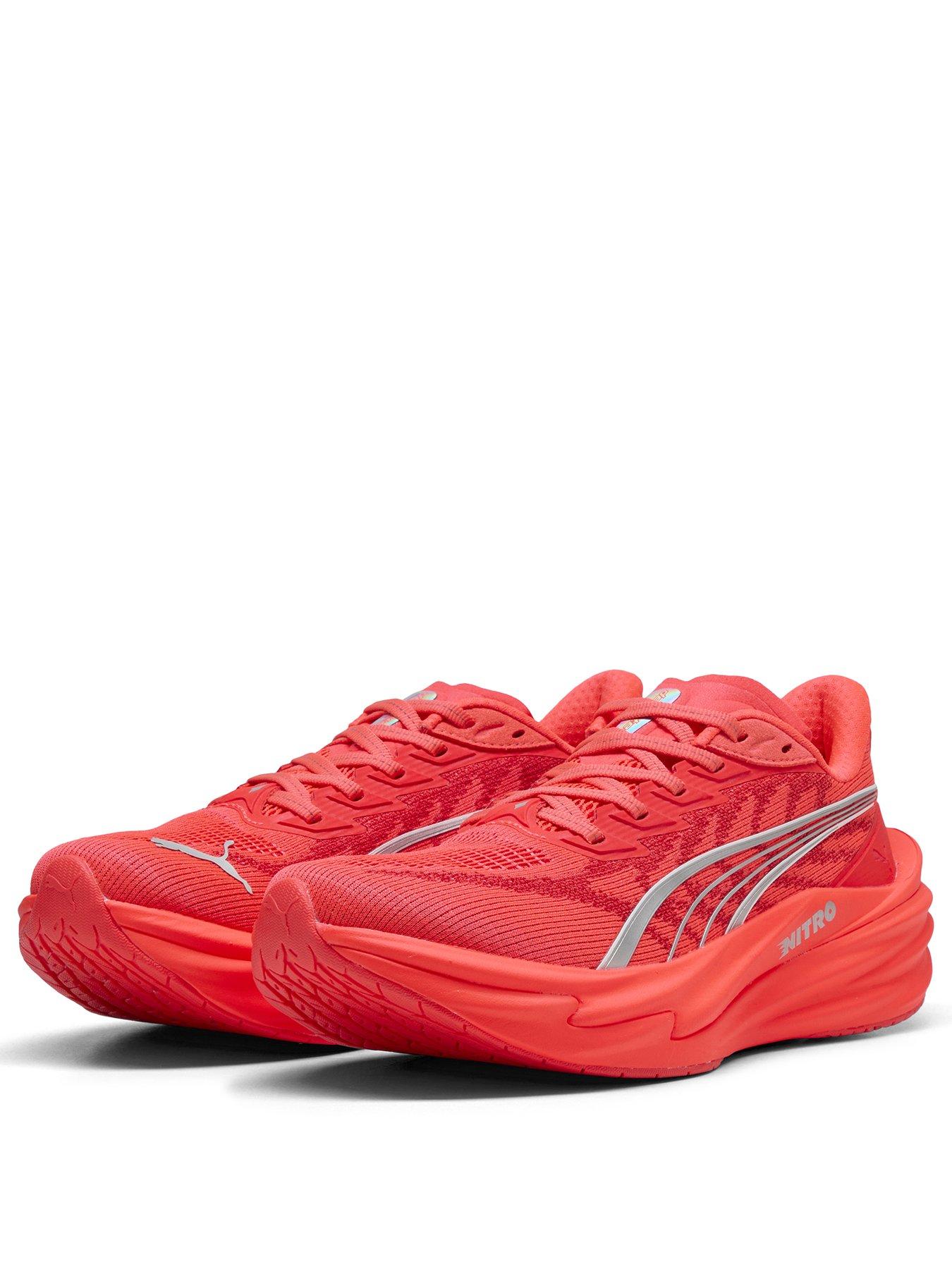 Image 2 of 4 of Puma Womens Deviate Nitro 4 Running Shoe - Red