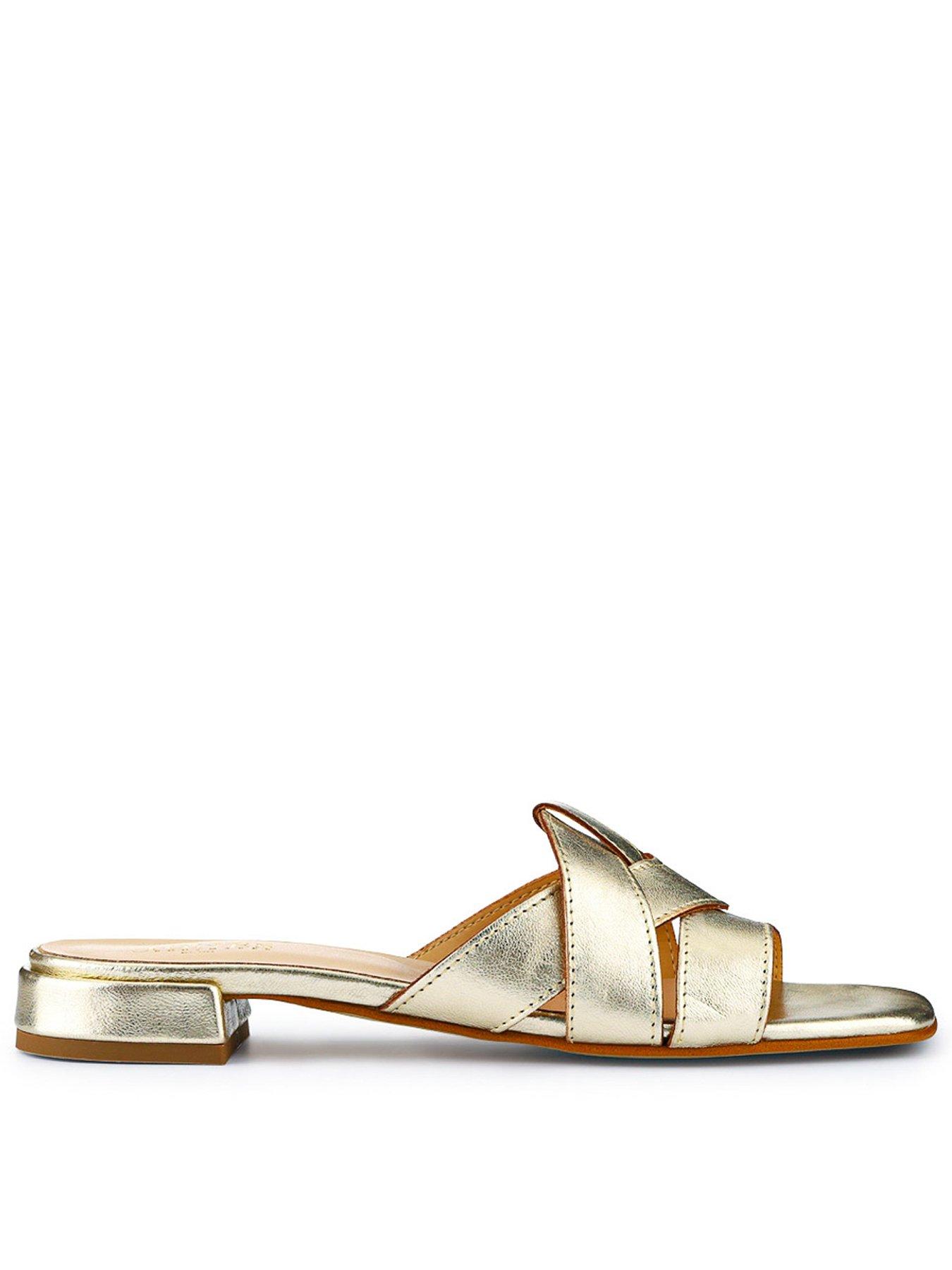 Jones Bootmaker Genesis Mule Sandal, Silver, Size 5, Women