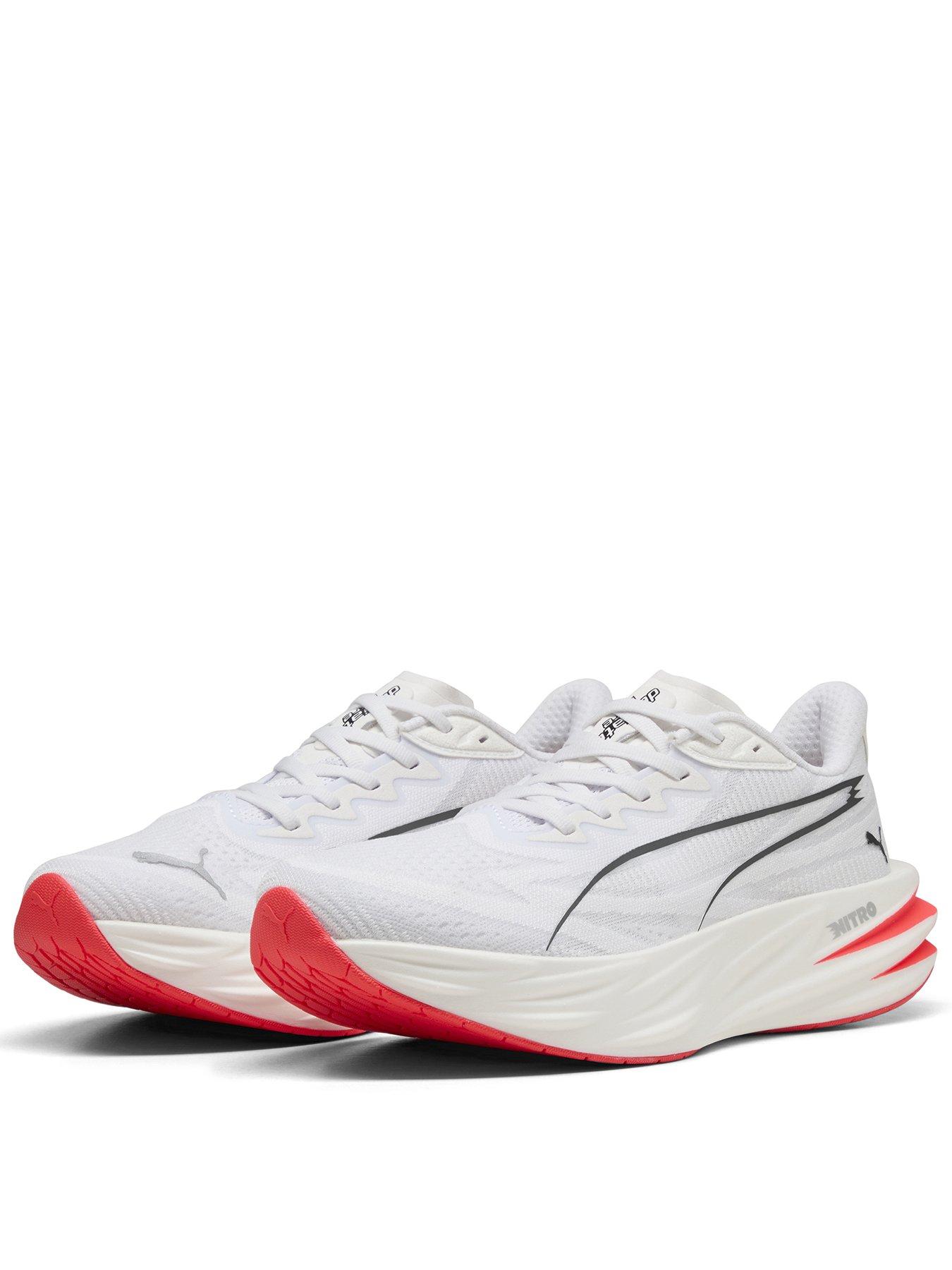 Image 1 of 6 of Puma Womens Deviate Pure Nitro Running Shoe - White