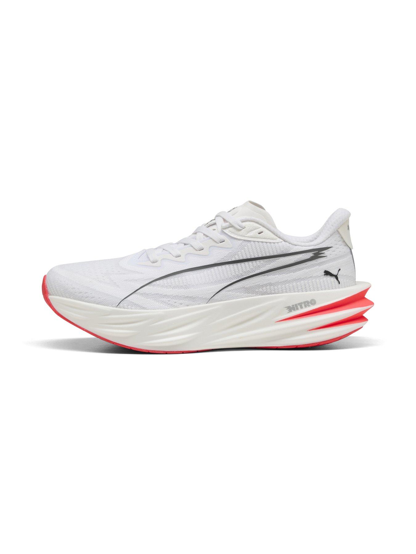 Image 6 of 6 of Puma Womens Deviate Pure Nitro Running Shoe - White
