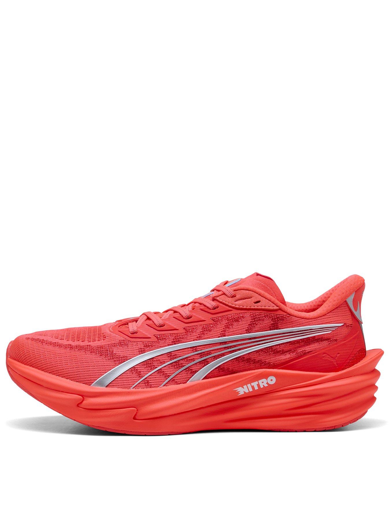 Puma Mens Deviate Nitro 4 Running Shoe - Red