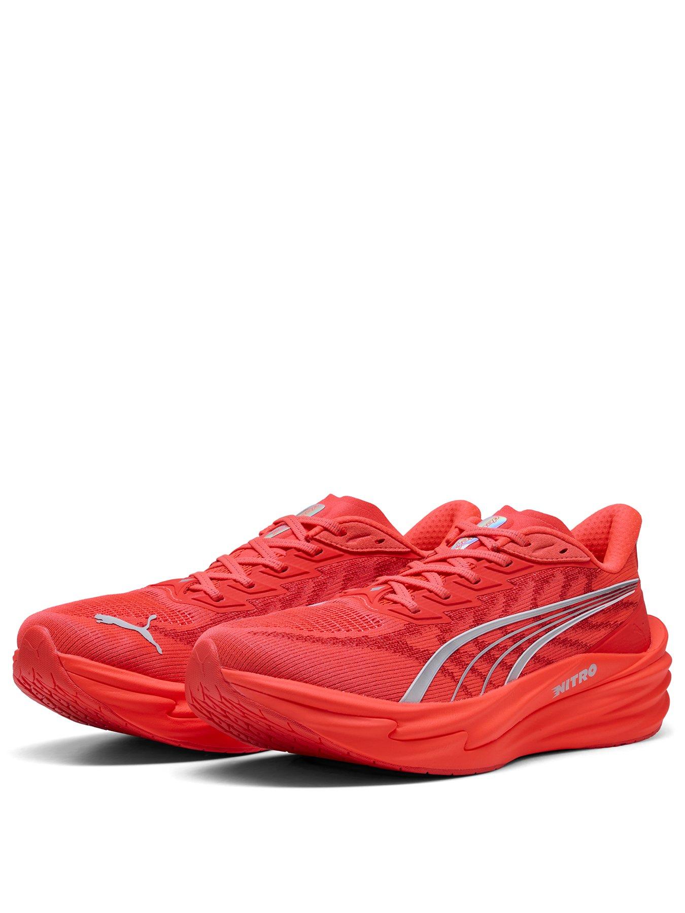 Image 2 of 4 of Puma Mens Deviate Nitro 4 Running Shoe - Red