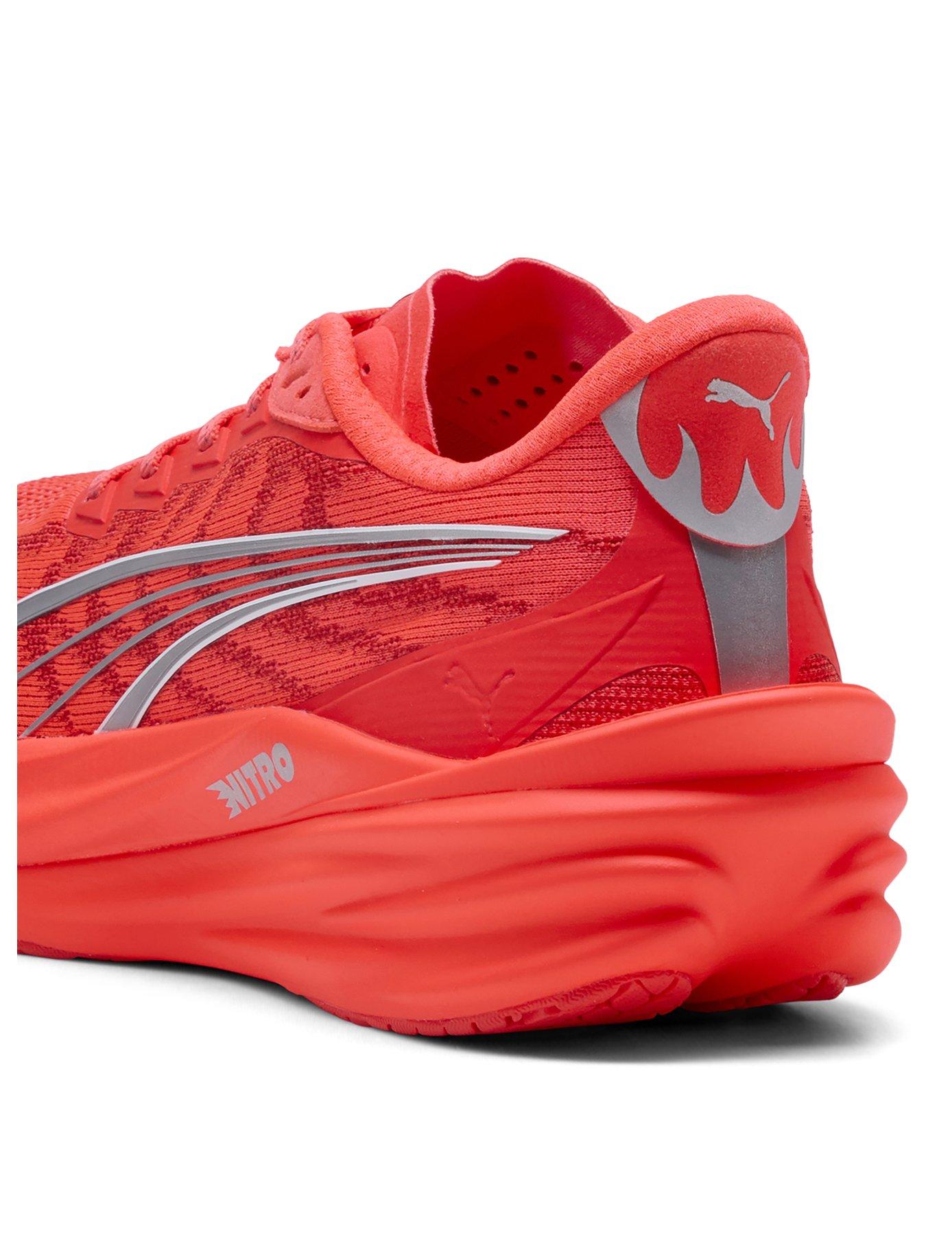 Image 3 of 4 of Puma Mens Deviate Nitro 4 Running Shoe - Red