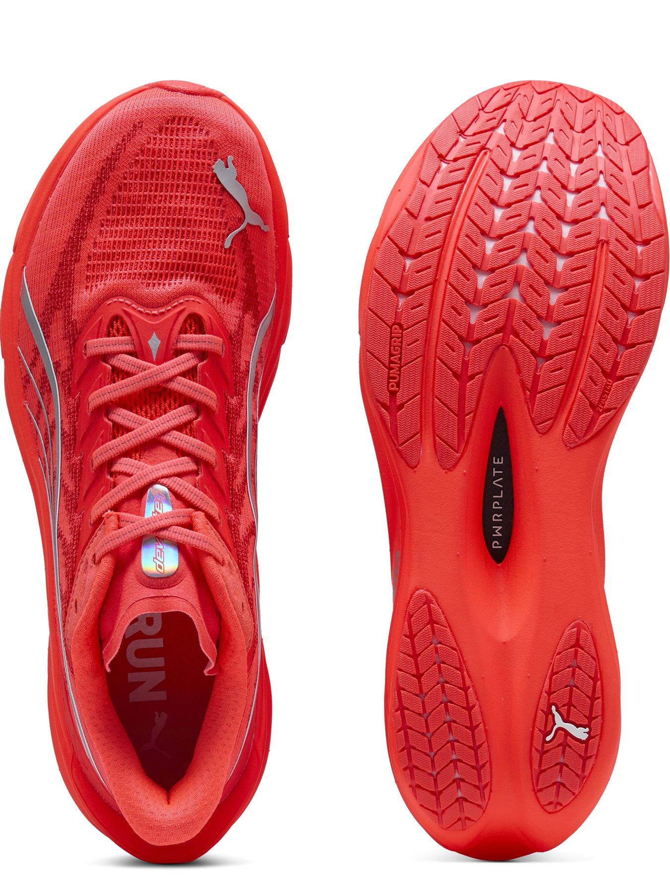 Image 4 of 4 of Puma Mens Deviate Nitro 4 Running Shoe - Red