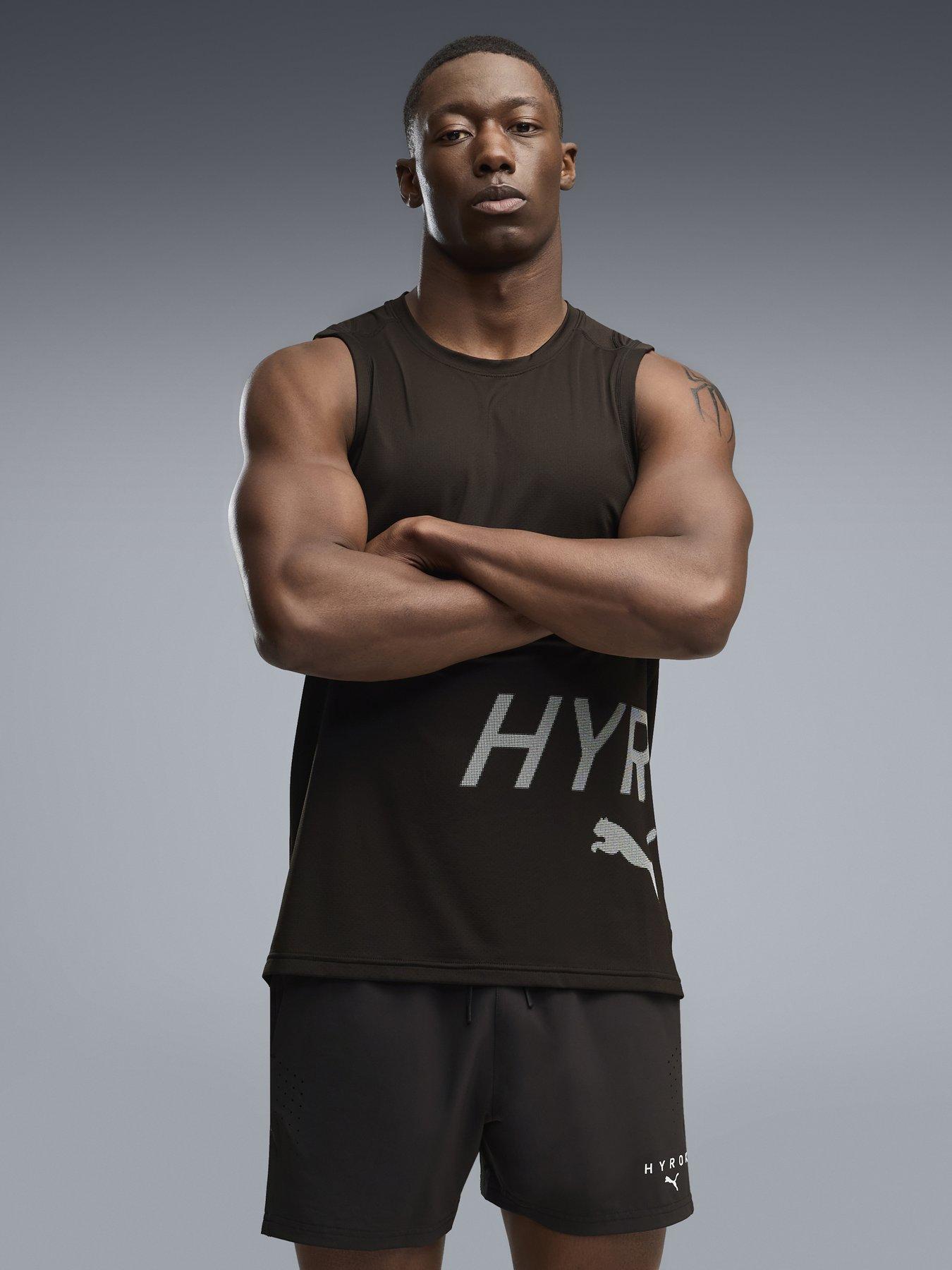 Image 1 of 5 of Puma Men's HYROX PWRMODE Training Tank Top - Black