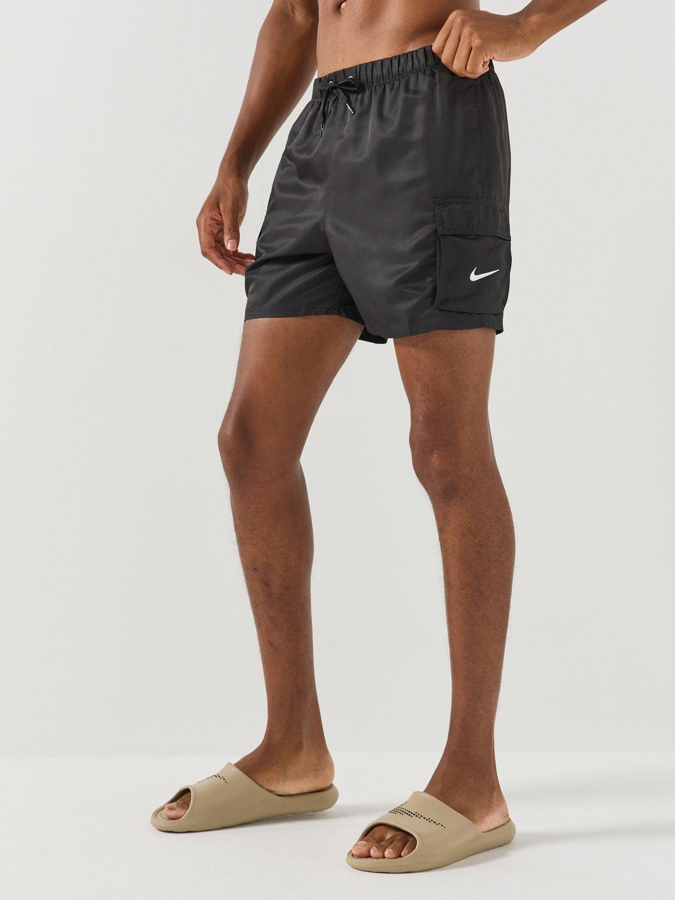 Nike Mens Swim 5 Inch Cargo Short - Black