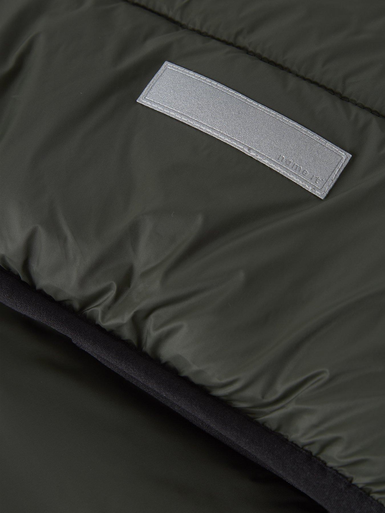 Image 6 of 6 of Name It Boys Marble Padded Jacket - Green
