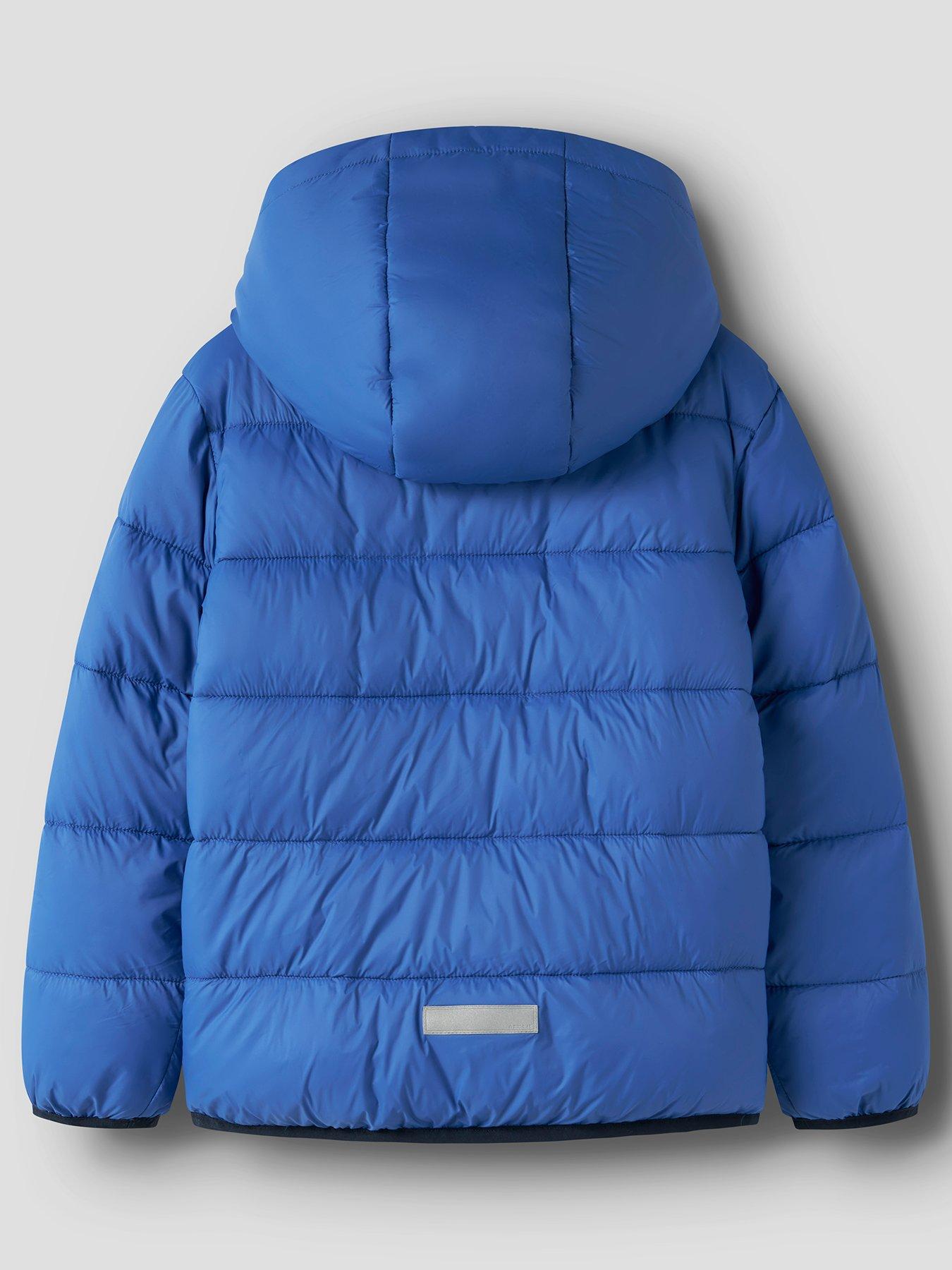 Image 2 of 5 of Name It Boys Marble Padded Jacket - Blue