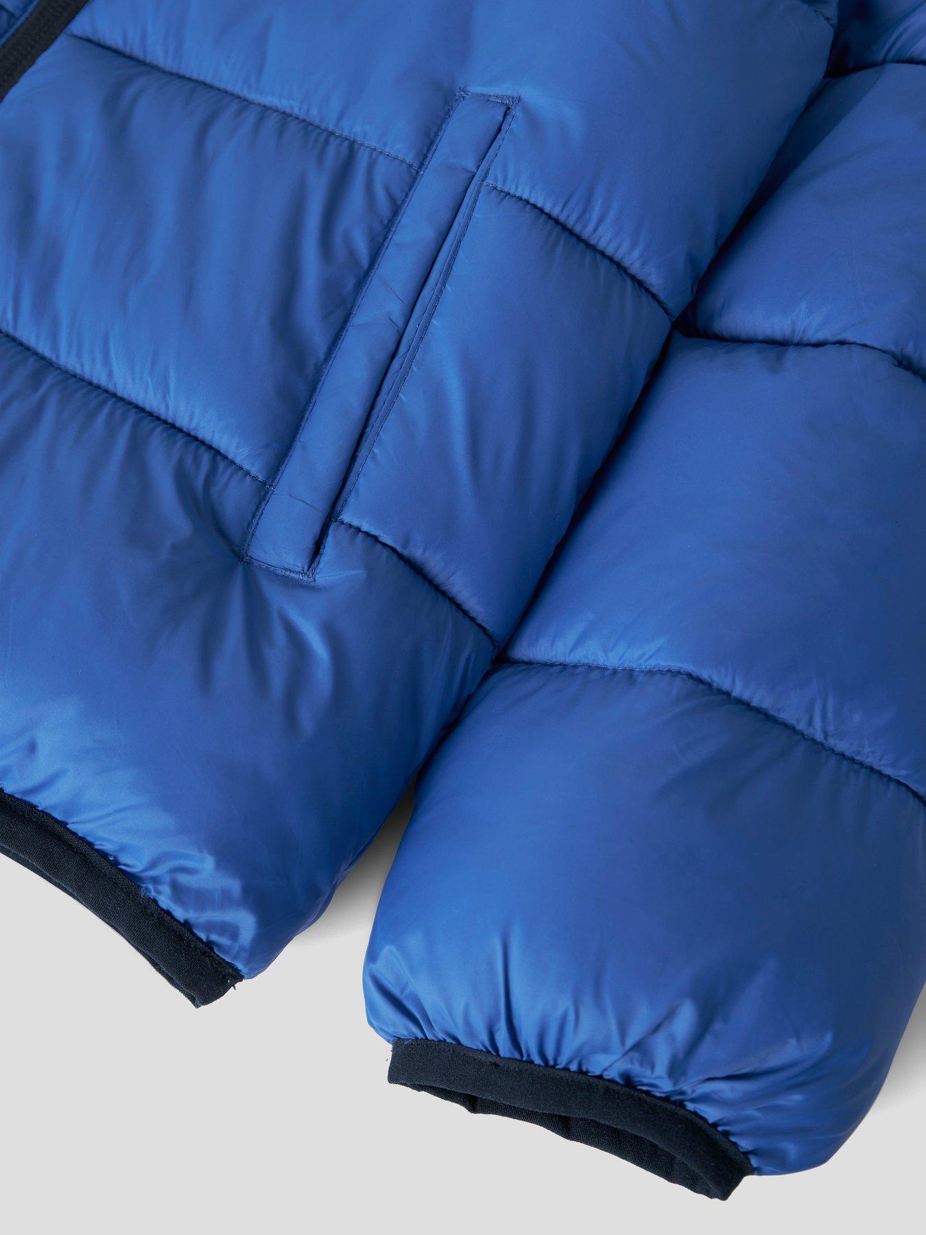 Image 3 of 5 of Name It Boys Marble Padded Jacket - Blue