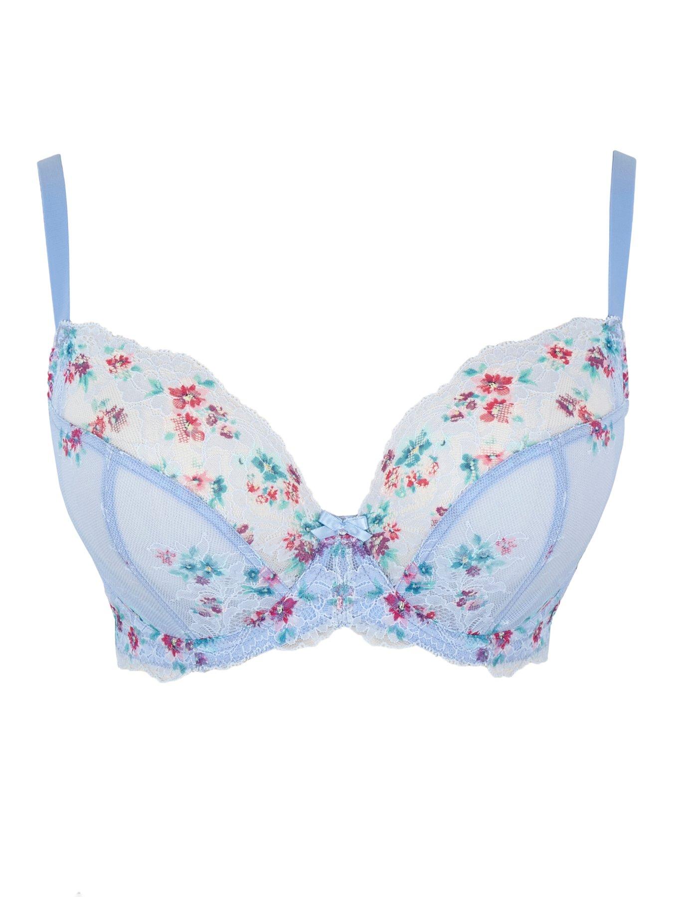 Image 6 of 6 of Panache Ana Plunge Cornflower Underwired Bra - Cornflower