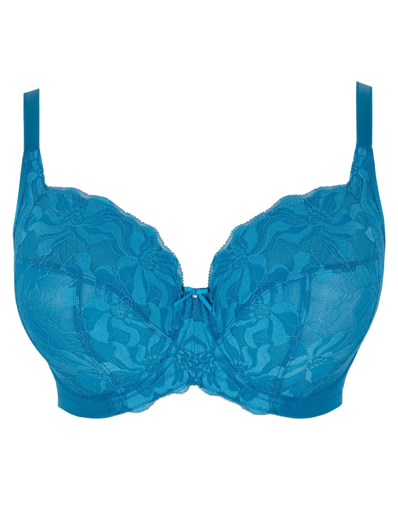 Image 6 of 6 of Panache Womens Evangeline Underwired Full Cup Bra - Crystal Teal