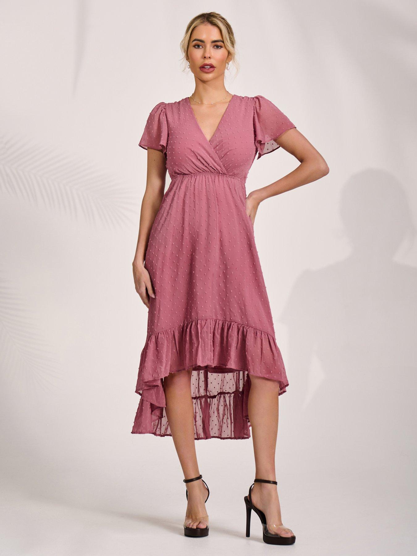 Jolie Moi Petite High Low Midaxi Dress
