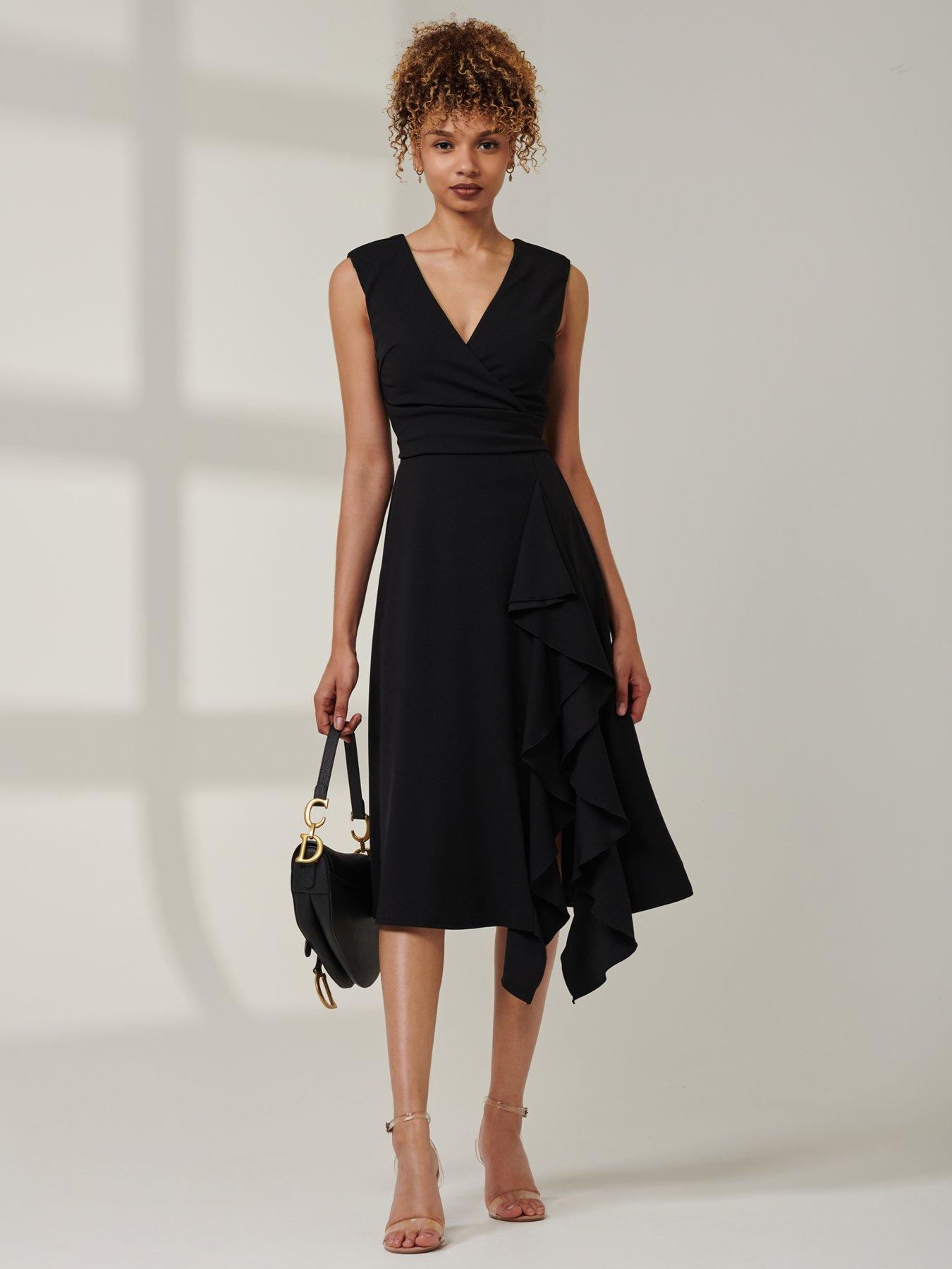 Jolie Moi Qiana Ruffle Detail Midi Dress | Very