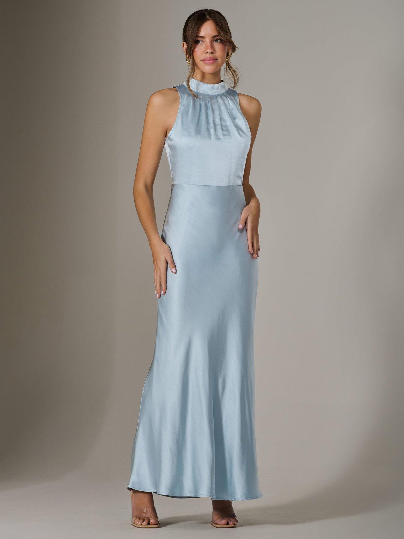 Jolie Moi Halter Neck Maxi Dress