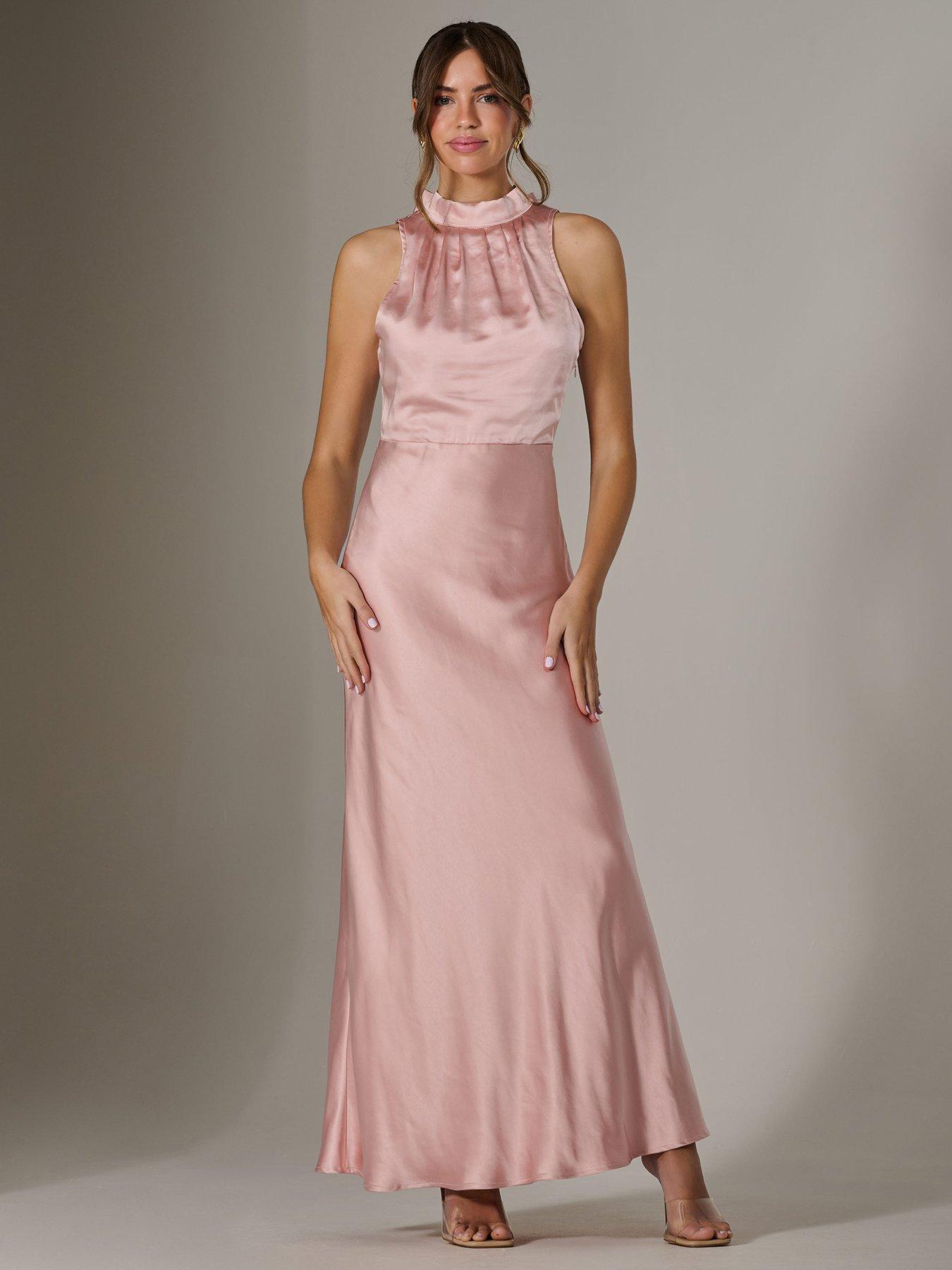 Jolie Moi Halter Neck Maxi Dress