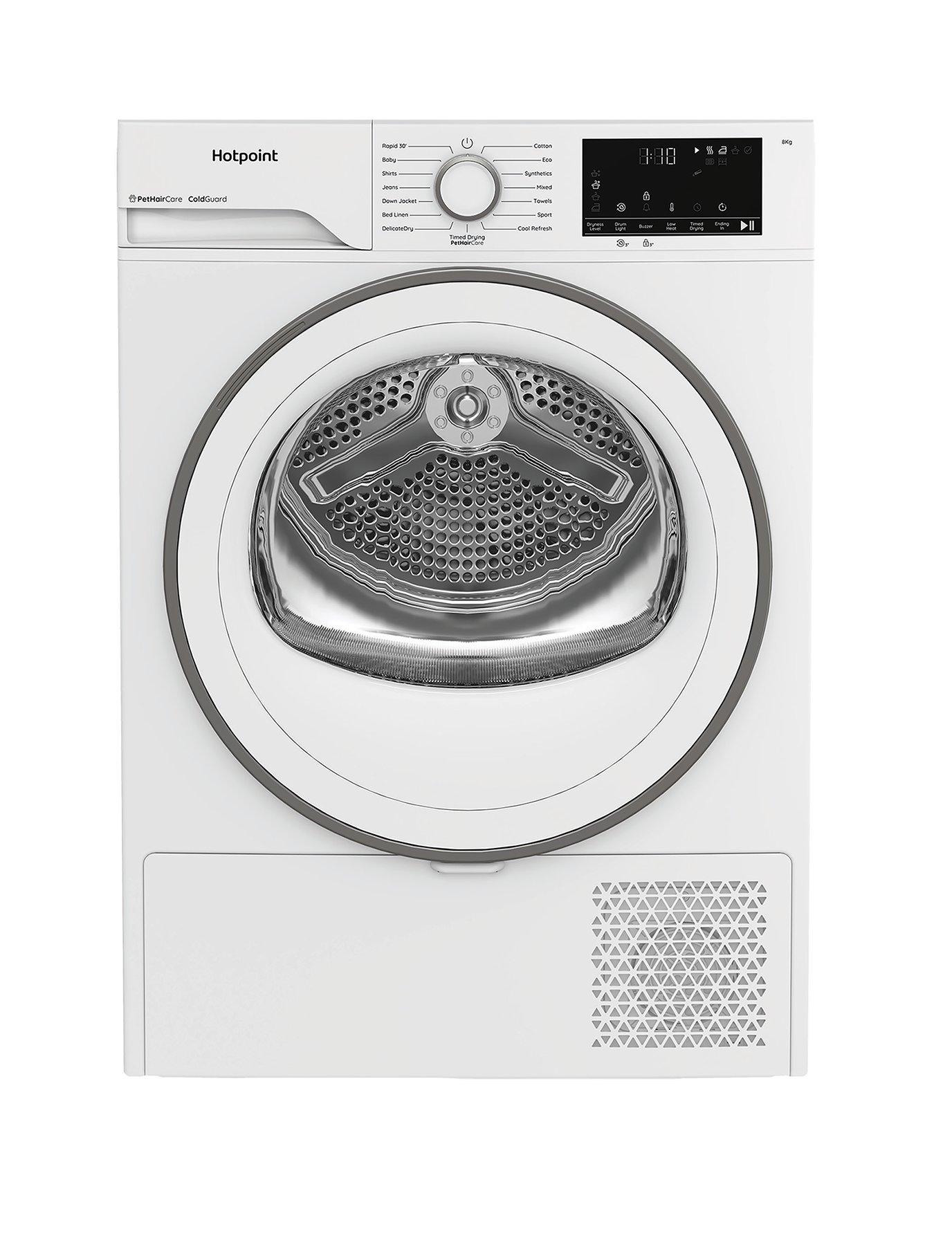 Image 1 of 7 of Hotpoint CHSD83MWWUK 8kg Heat Pump Tumble Dryer with ColdGaurd - White