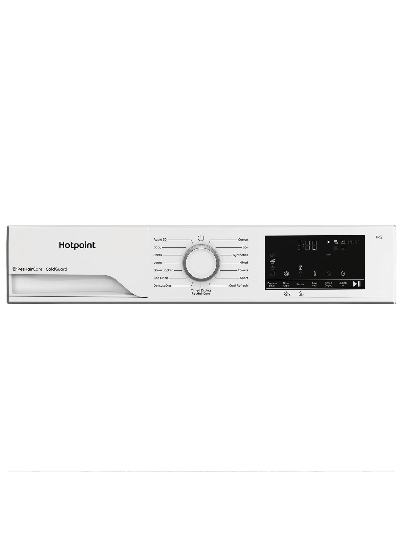 Image 3 of 7 of Hotpoint CHSD83MWWUK 8kg Heat Pump Tumble Dryer with ColdGaurd - White