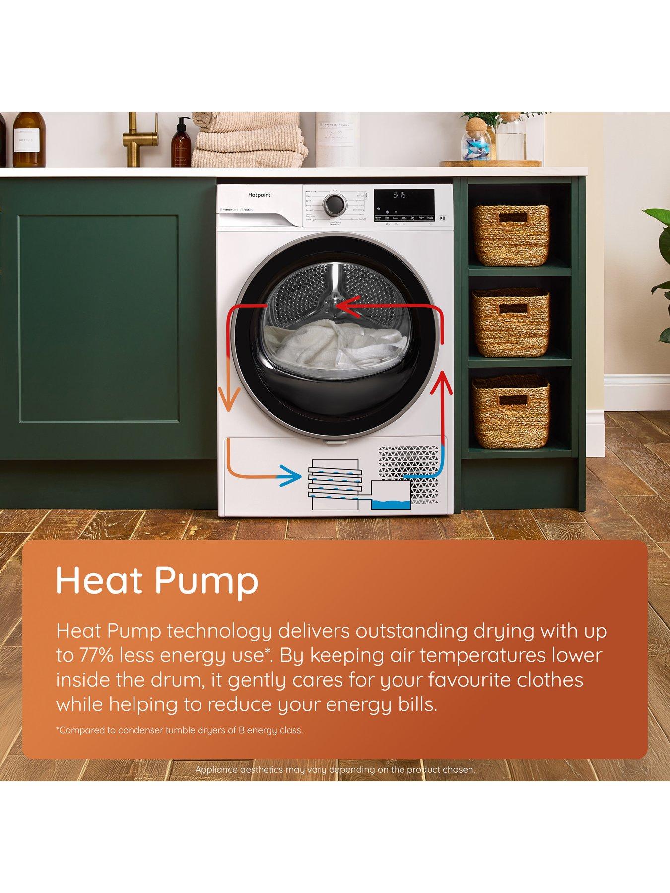 Image 5 of 7 of Hotpoint CHSD83MBBUK 8kg Heat Pump Tumble Dryer with ColdGaurd - Black
