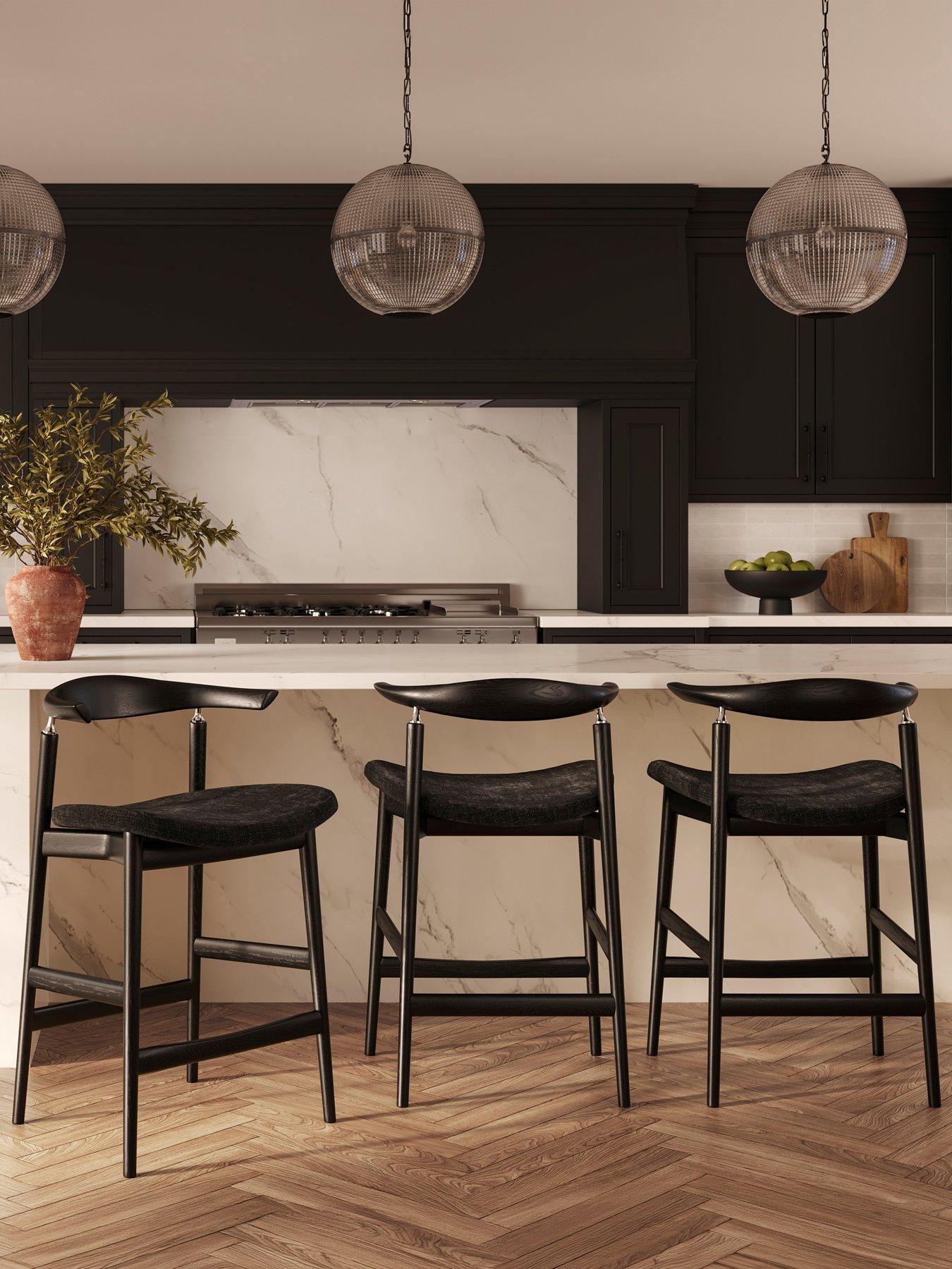 OTI Seine Coal  &  Black Counter Stool