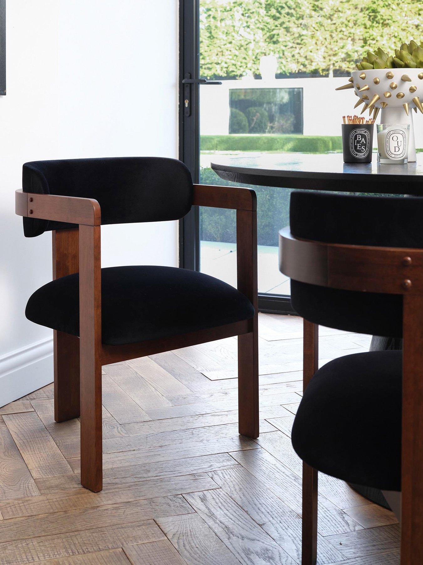 OTI Mai Black  &  Walnut Dining Chair