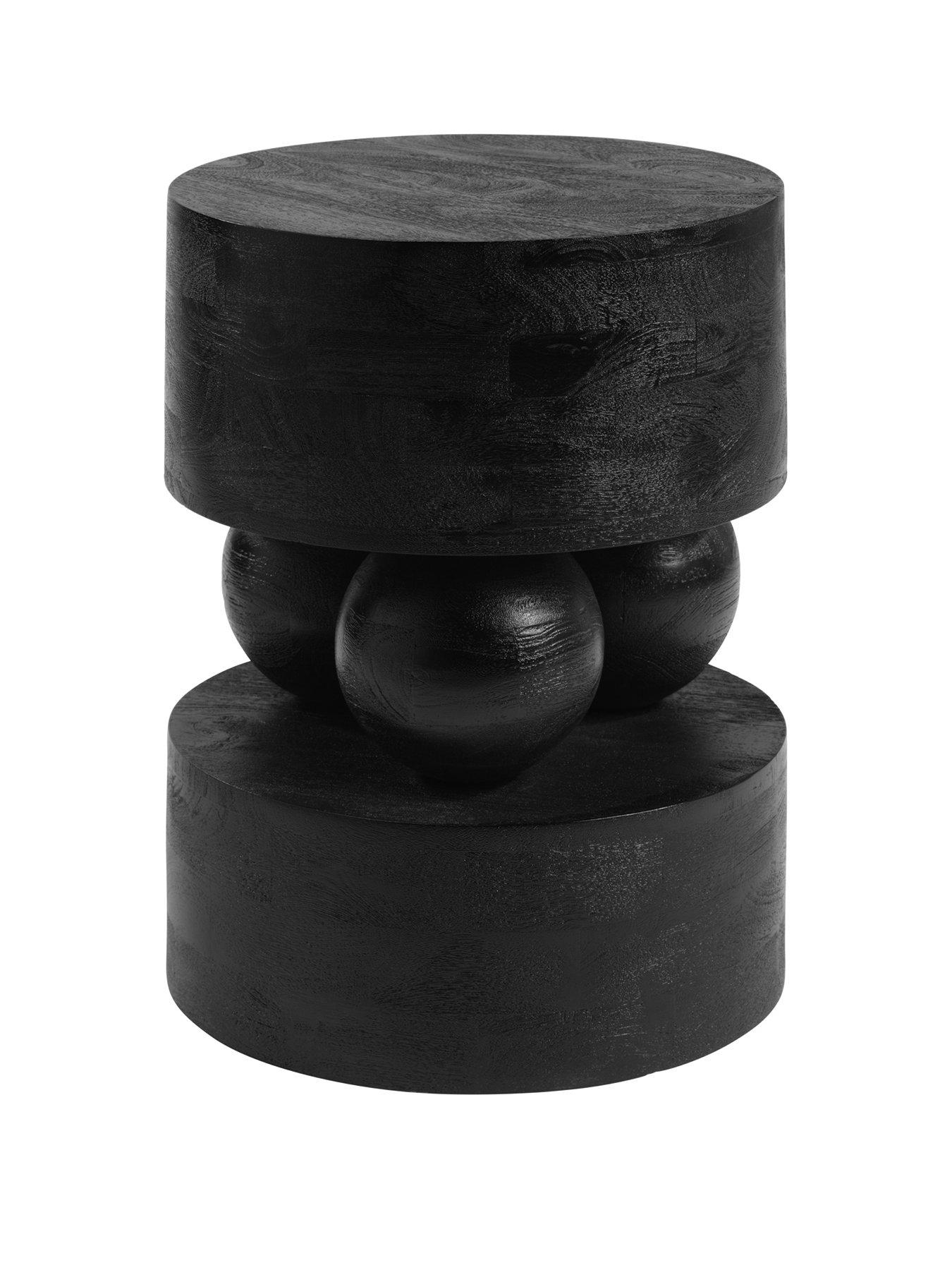 Image 2 of 2 of OTI Sachi Black Round&nbsp;Side Table