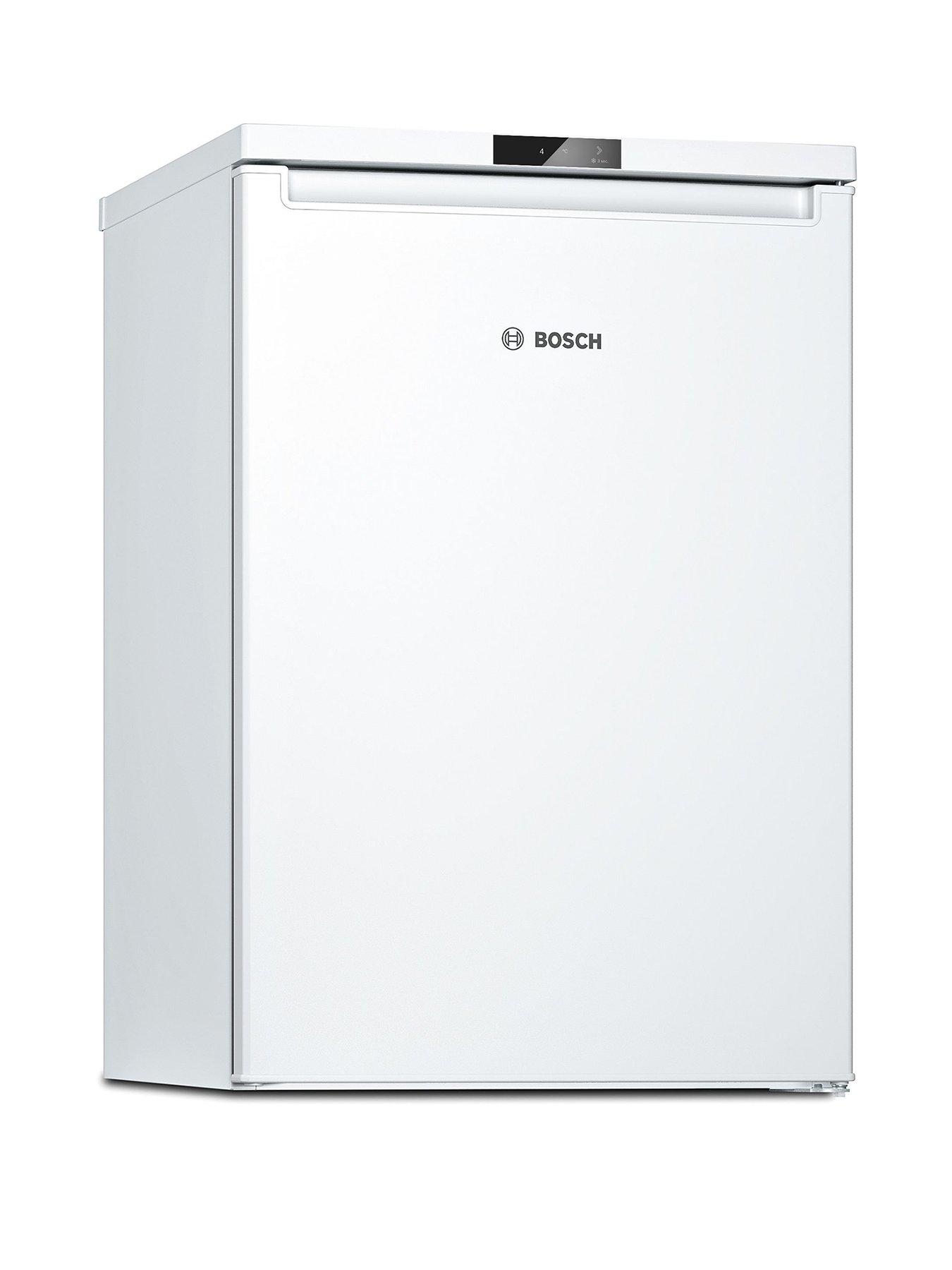 Bosch KTL15NWEAG Series 2, Under counter Fridge with Door Open Alarm, Multi Box and 4-Star Freezer compartment in White