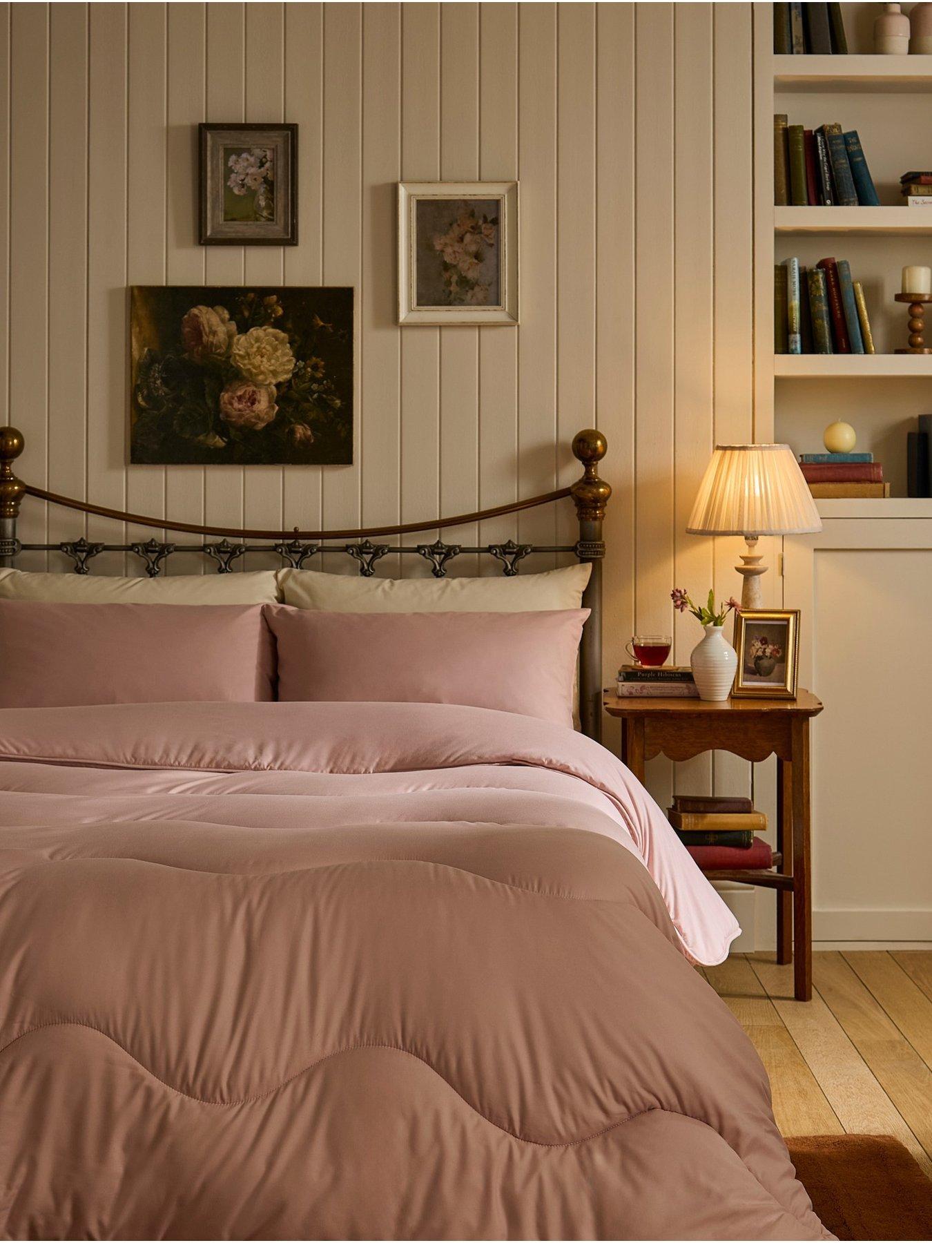 Night Lark Plain Dye - Dusky Rose Coverless Summer Duvet 4.5Tog