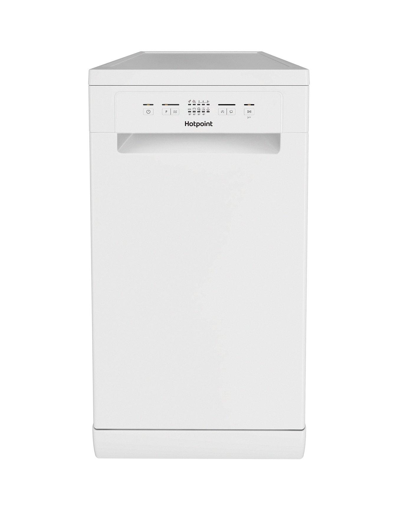 Image 1 of 7 of Hotpoint HP2FD10CS90WUK Freestanding Slimline Dishwasher - White