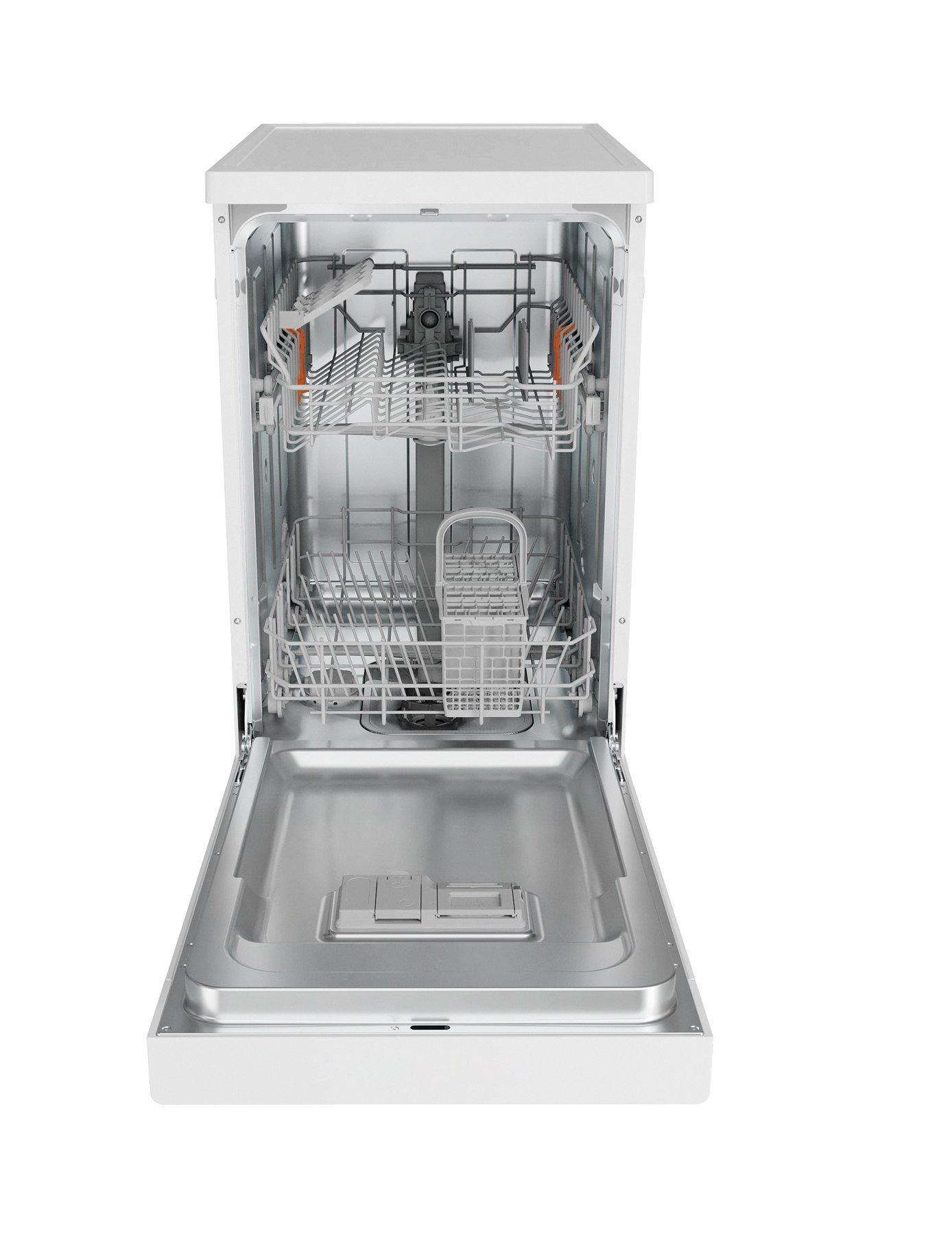 Image 2 of 7 of Hotpoint HP2FD10CS90WUK Freestanding Slimline Dishwasher - White