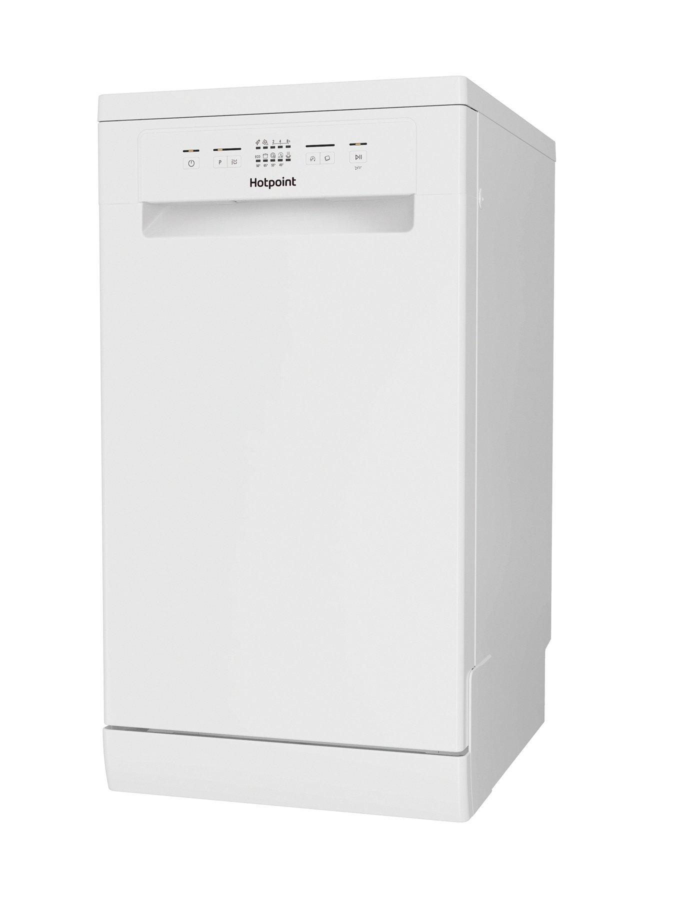 Image 4 of 7 of Hotpoint HP2FD10CS90WUK Freestanding Slimline Dishwasher - White