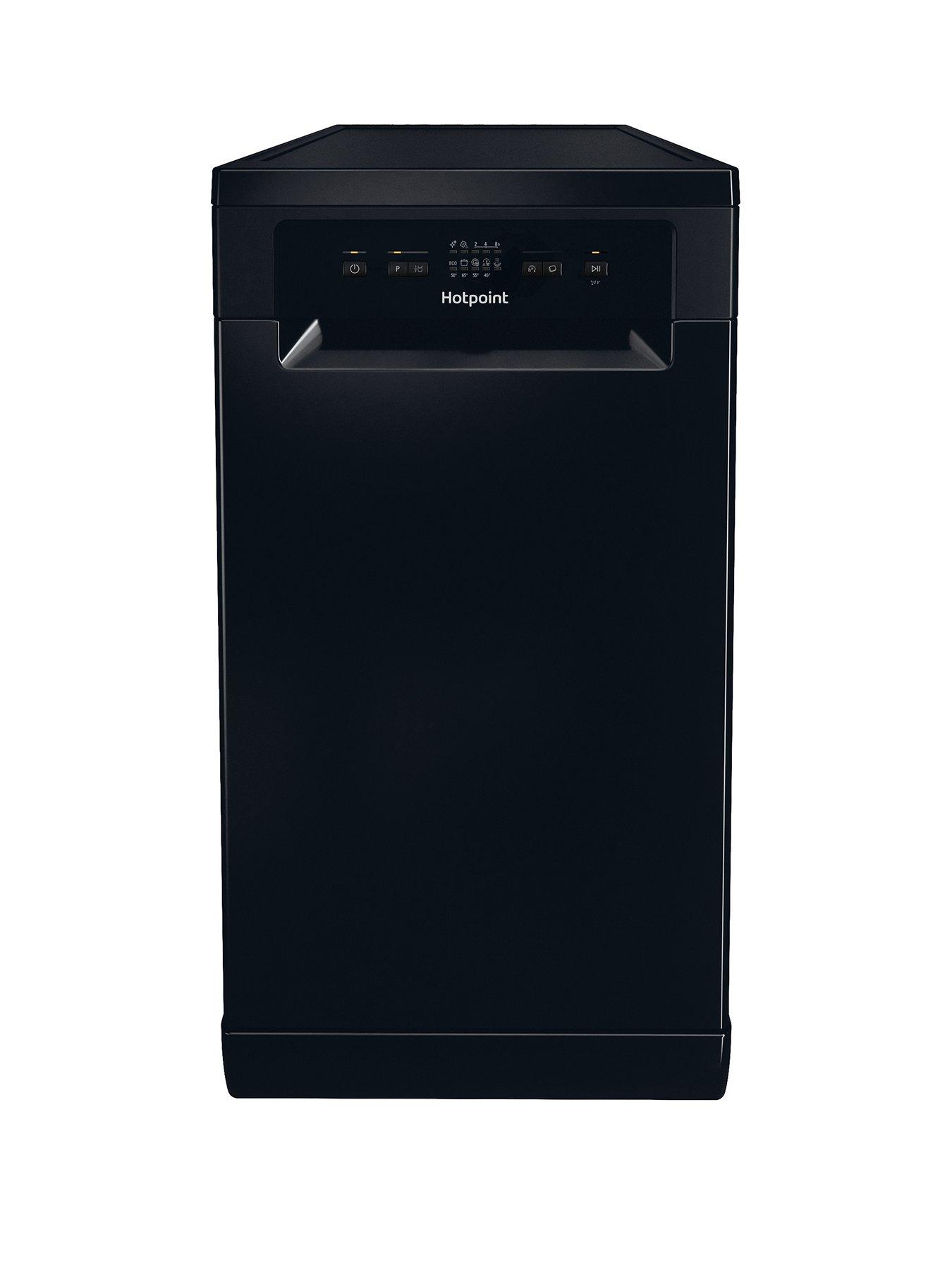 Hotpoint Hp2Fd10Cs90Buk Freestanding Slimline Dishwasher - Black