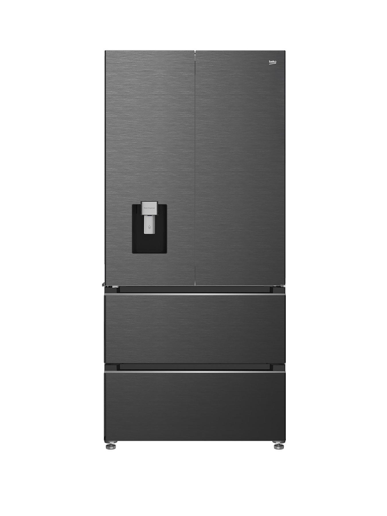 Beko Harvestfresh Aeroflow Gne48510dvpz American-Style Fridge Freezer - Black Steel, Silver/Grey,Black - Image 4