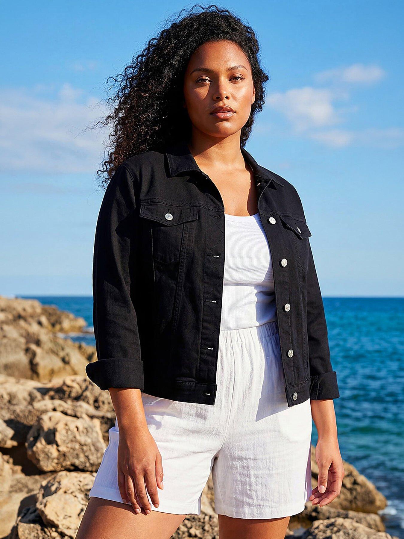 Roman Women's Curve Stretch Pocket Jacket in Black | Size: 18 - Image 6