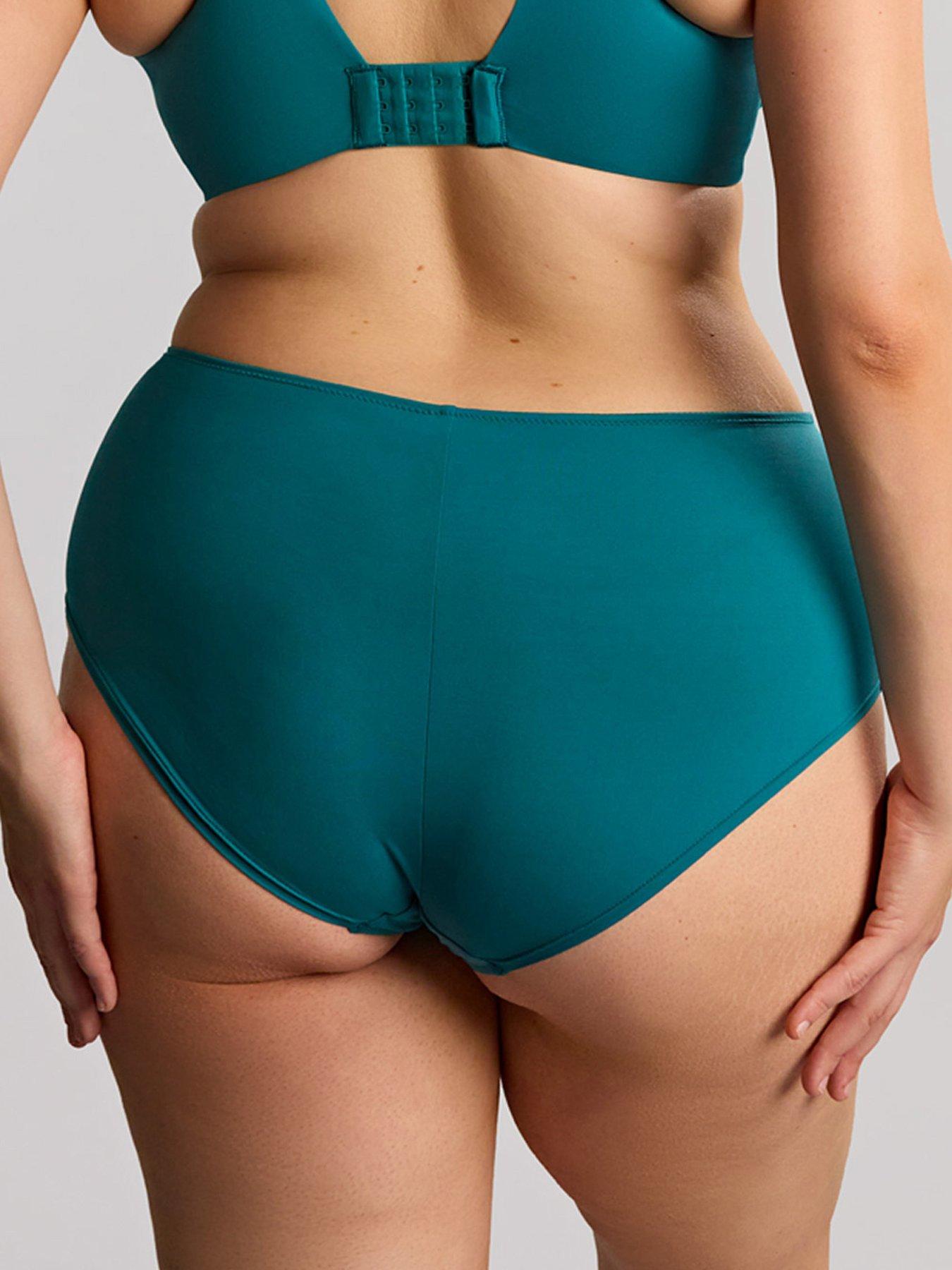 Image 2 of 6 of Sculptresse by Panache Womens Sculptresse Bliss High-Rise Deep Brief - Teal