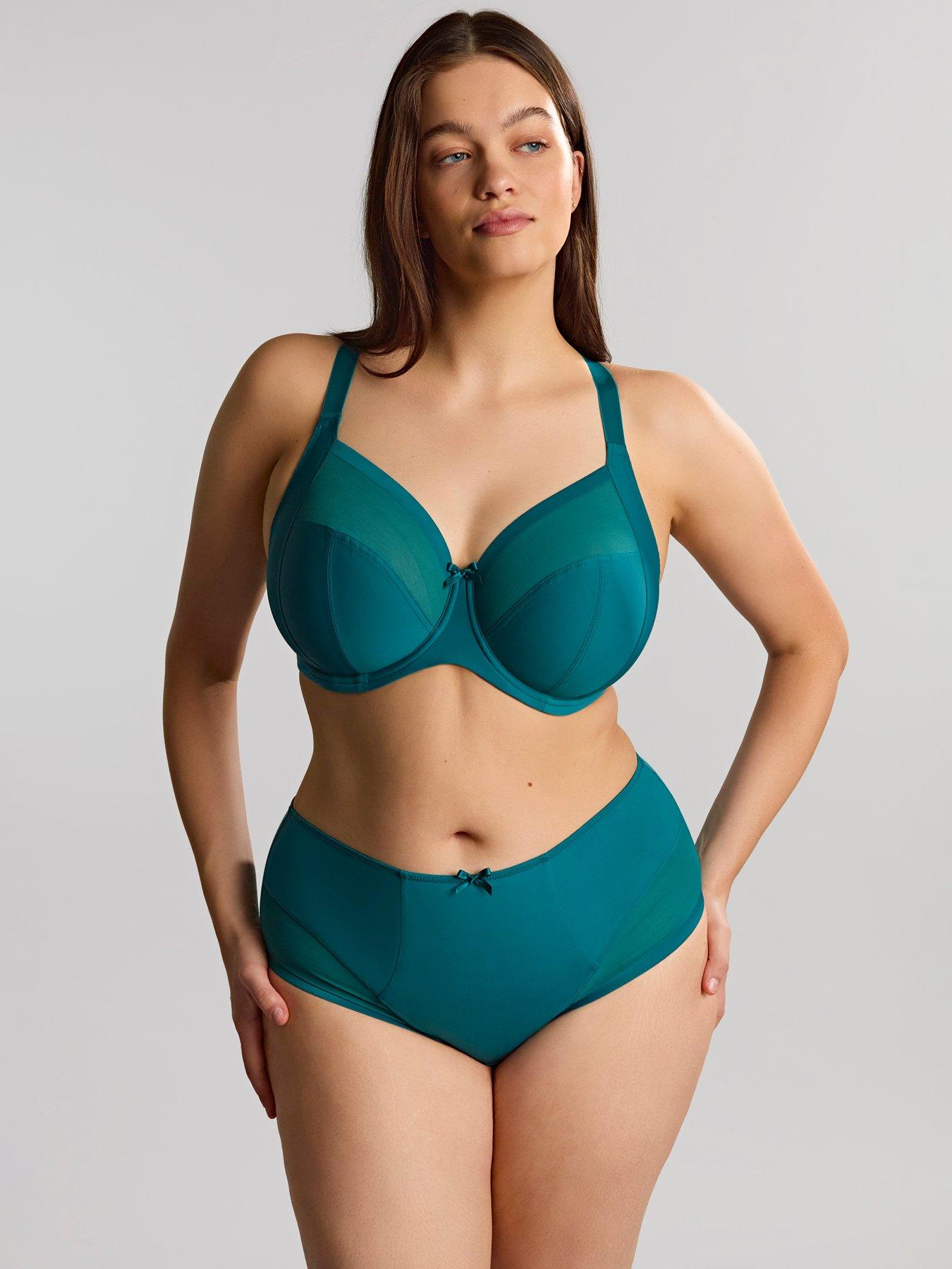 Image 3 of 6 of Sculptresse by Panache Womens Sculptresse Bliss High-Rise Deep Brief - Teal