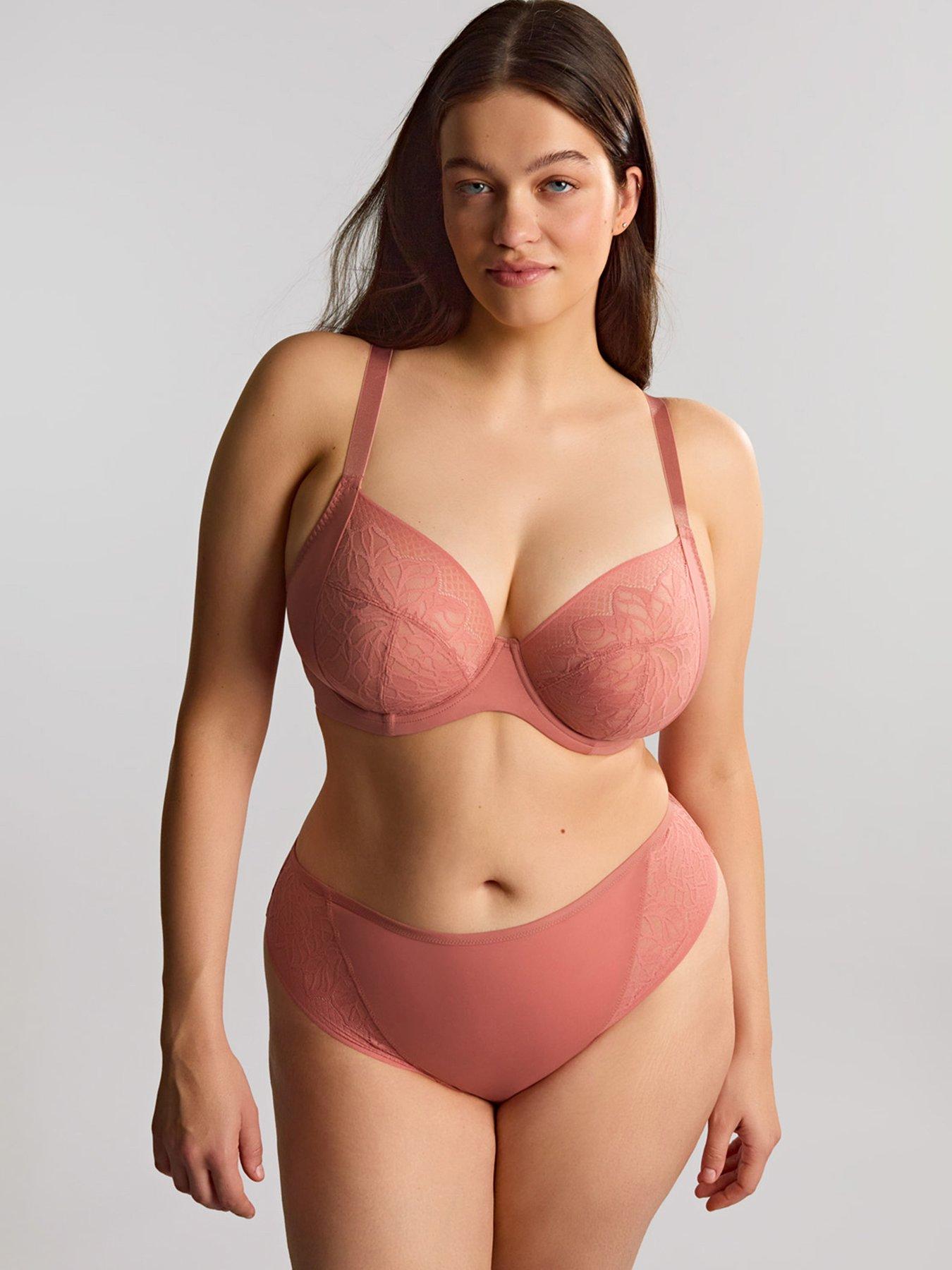 Sculptresse by Panache Sculptresse  Sophia Plunge Sienna Rose Underwired Bra (second Sizes) - Sienna Rose